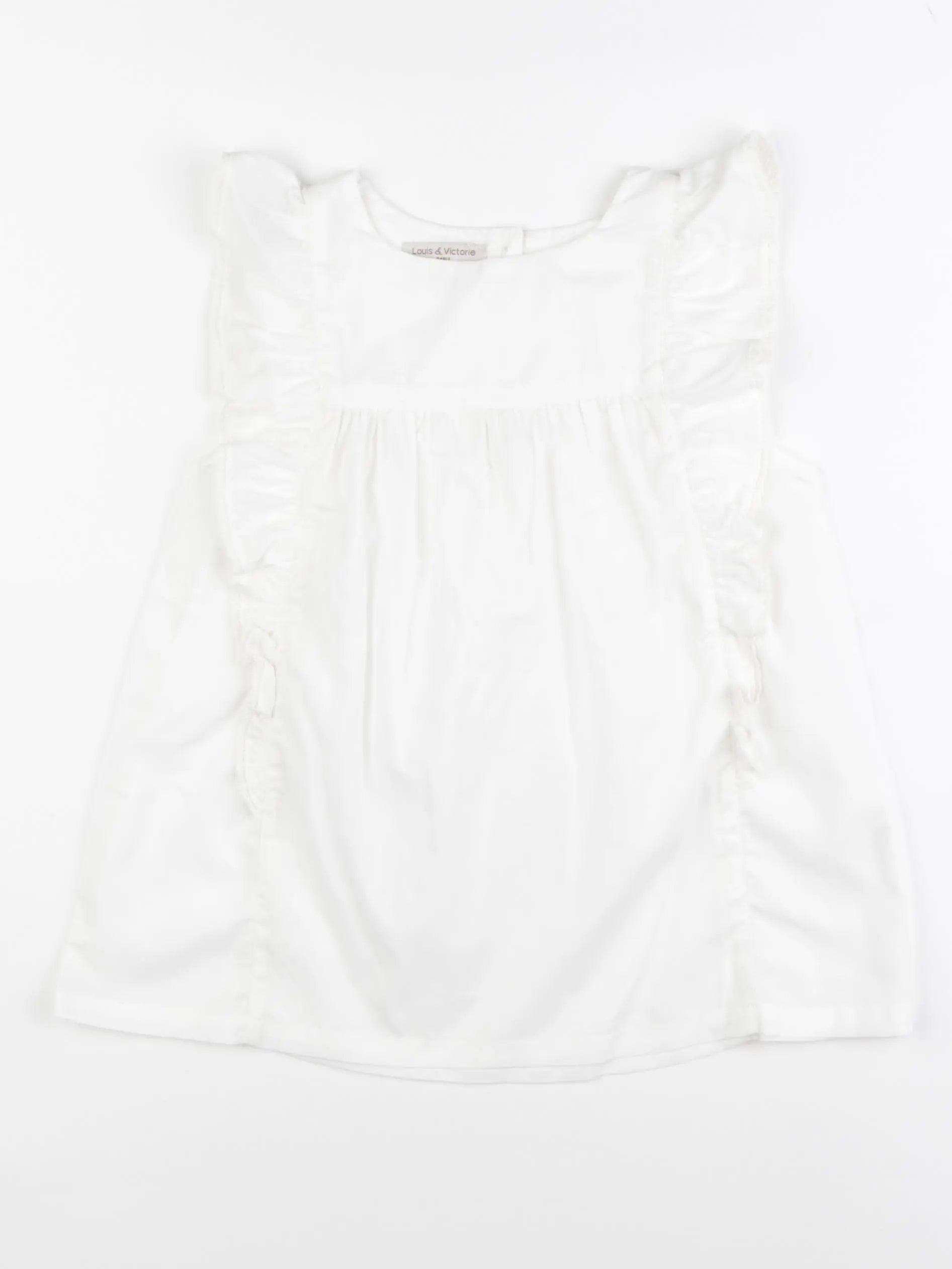 Louis et Victorie - blouse blanc - 8 ans