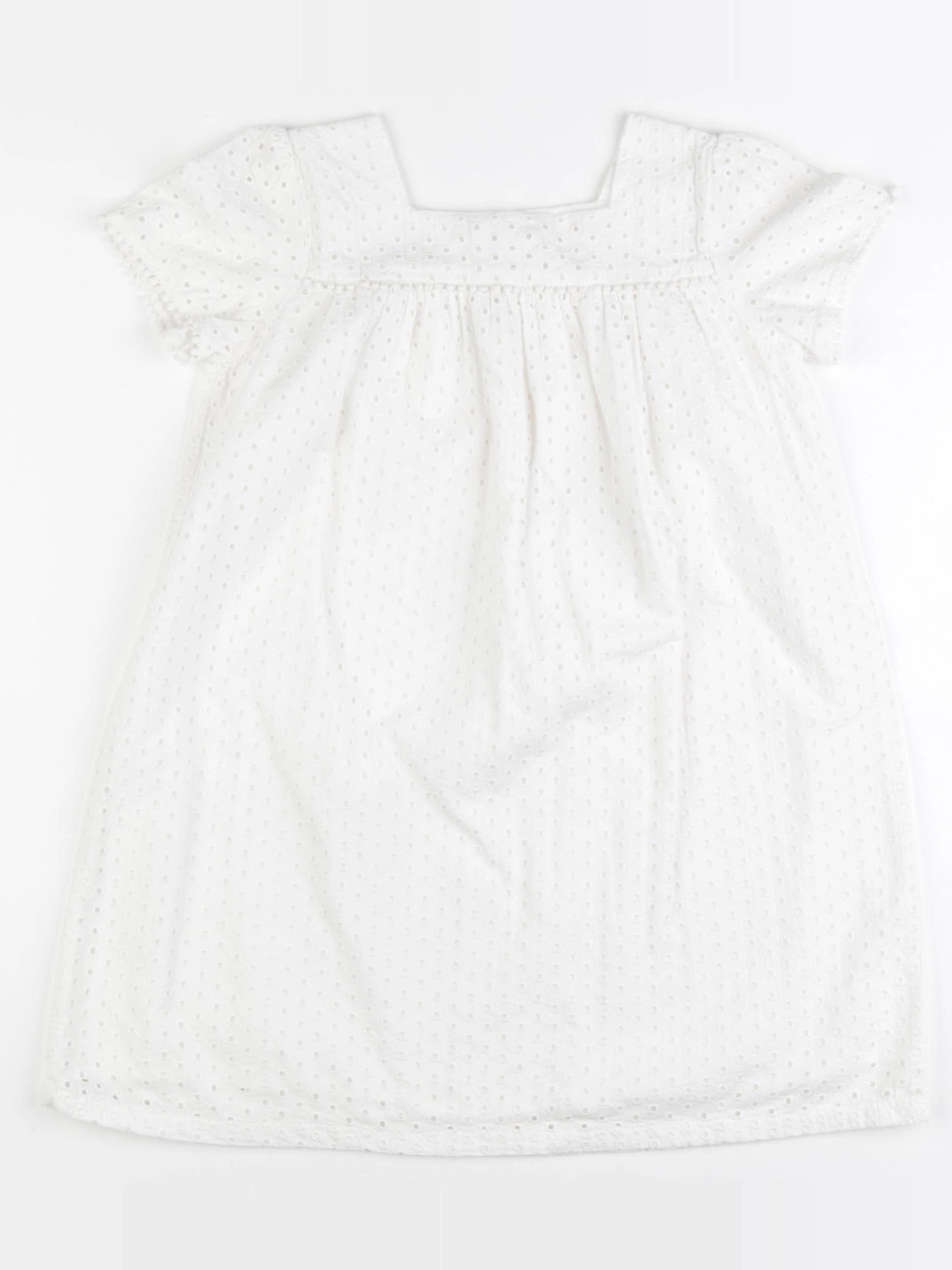 Monoprix - robe blanc - 6 ans
