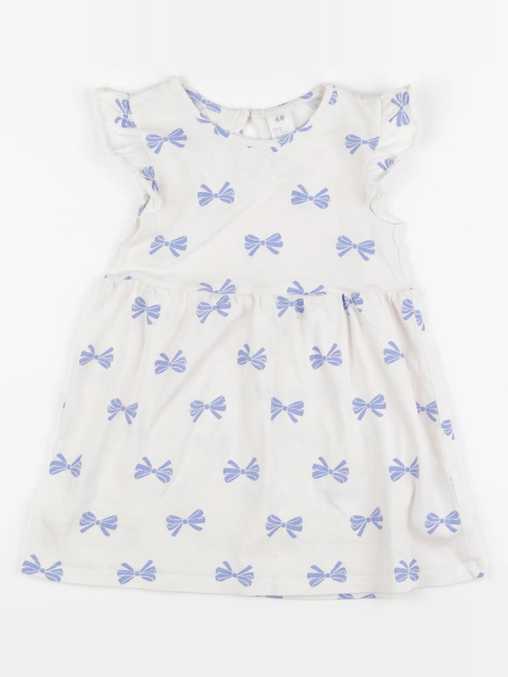 H&M - robe bleu - 18/24 mois