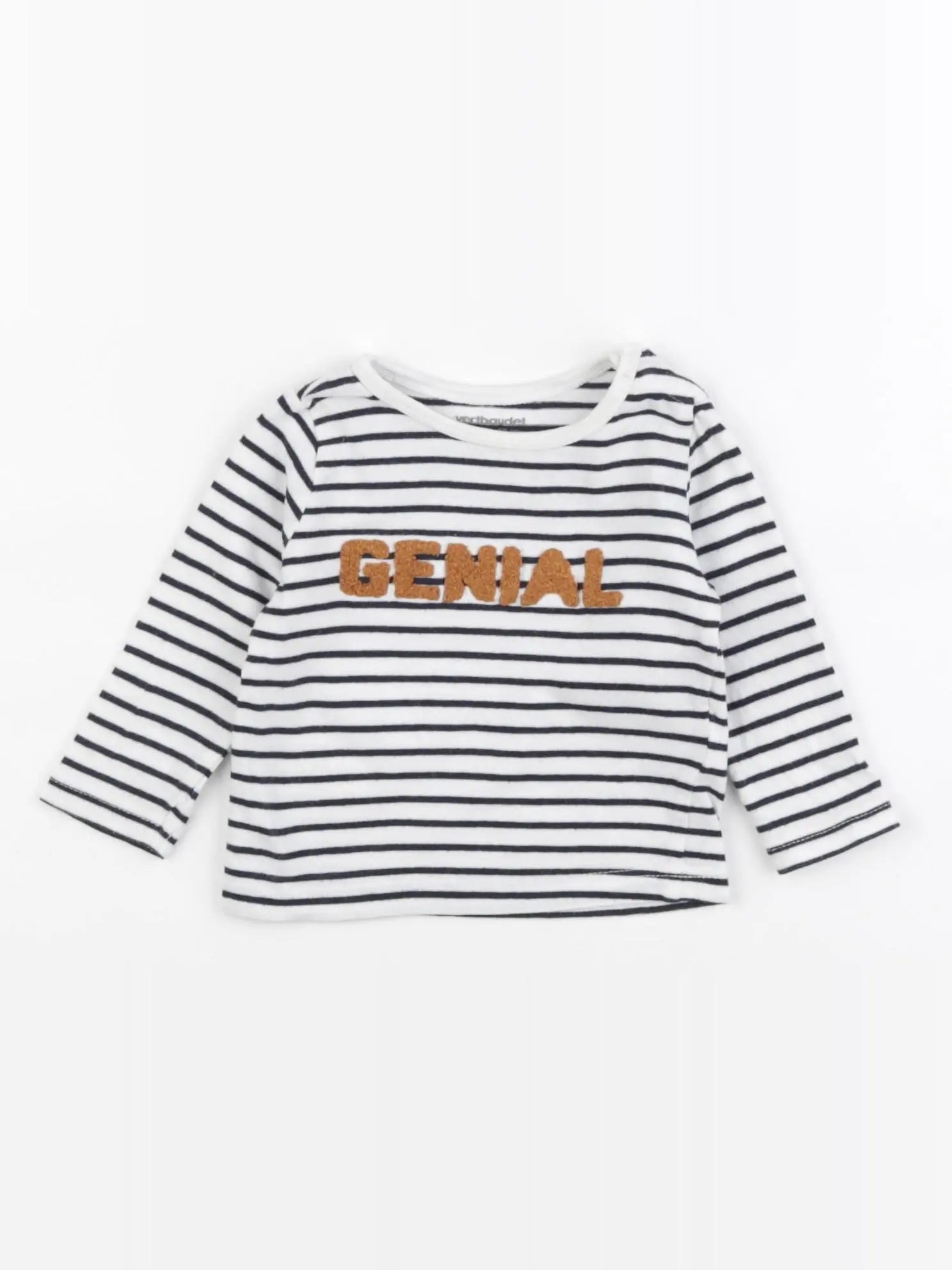 Vertbaudet - tee-shirt bleu - 3 mois