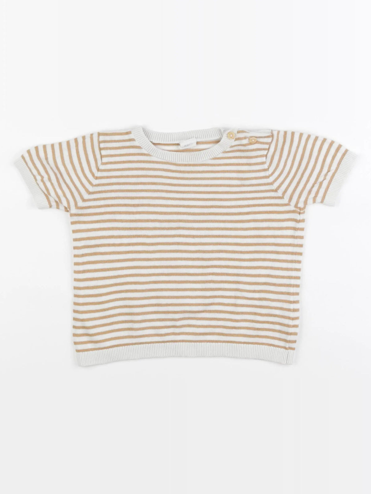 H&M - pull blanc, jaune - 12/18 mois