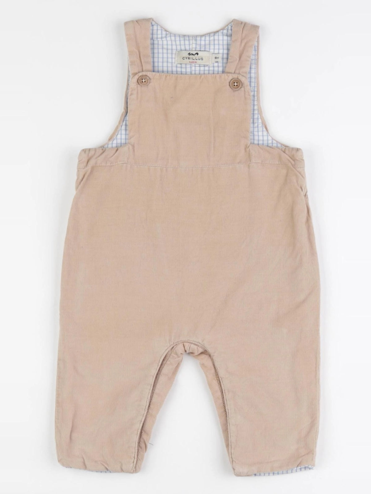 Cyrillus - salopette beige - 6 mois