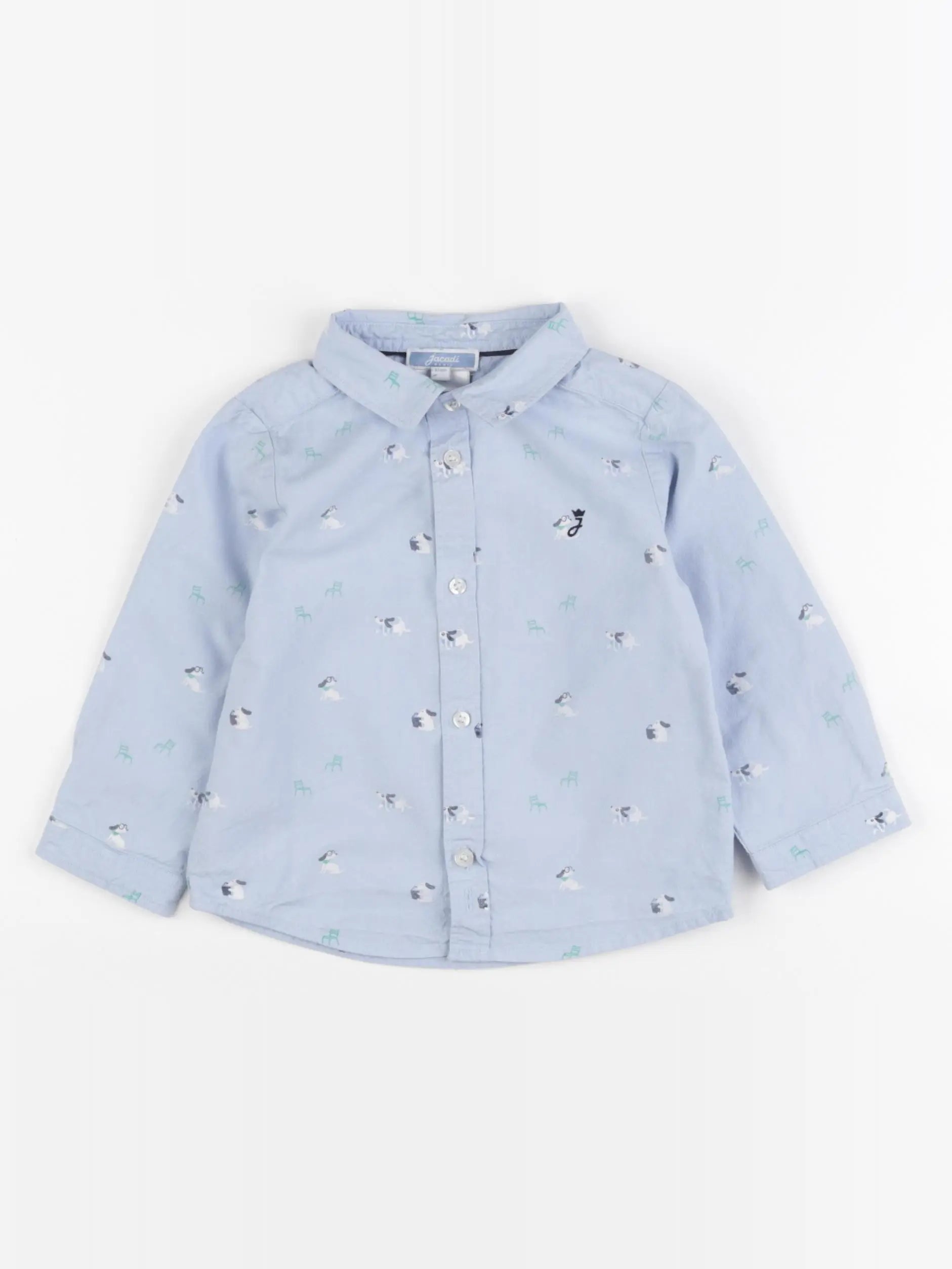 Jacadi - chemise bleu - 18 mois