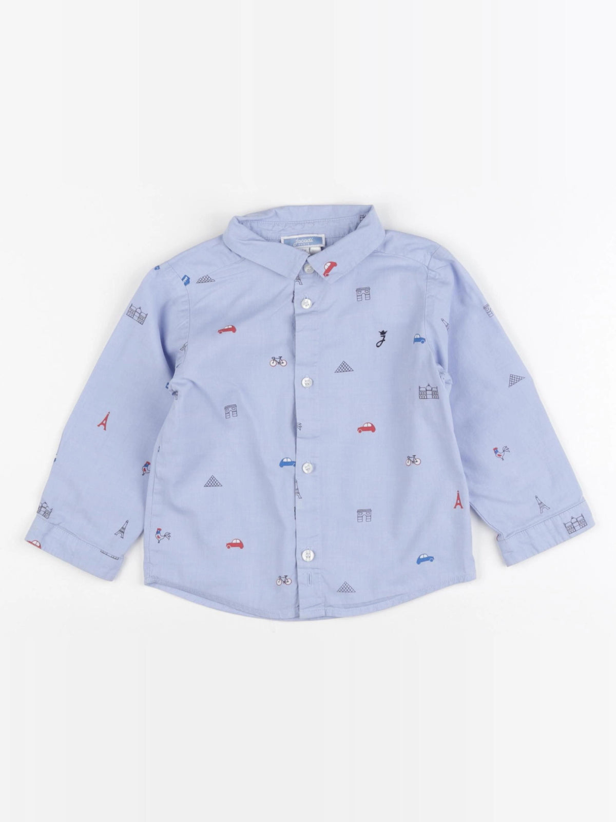 Jacadi - chemise bleu - 18 mois