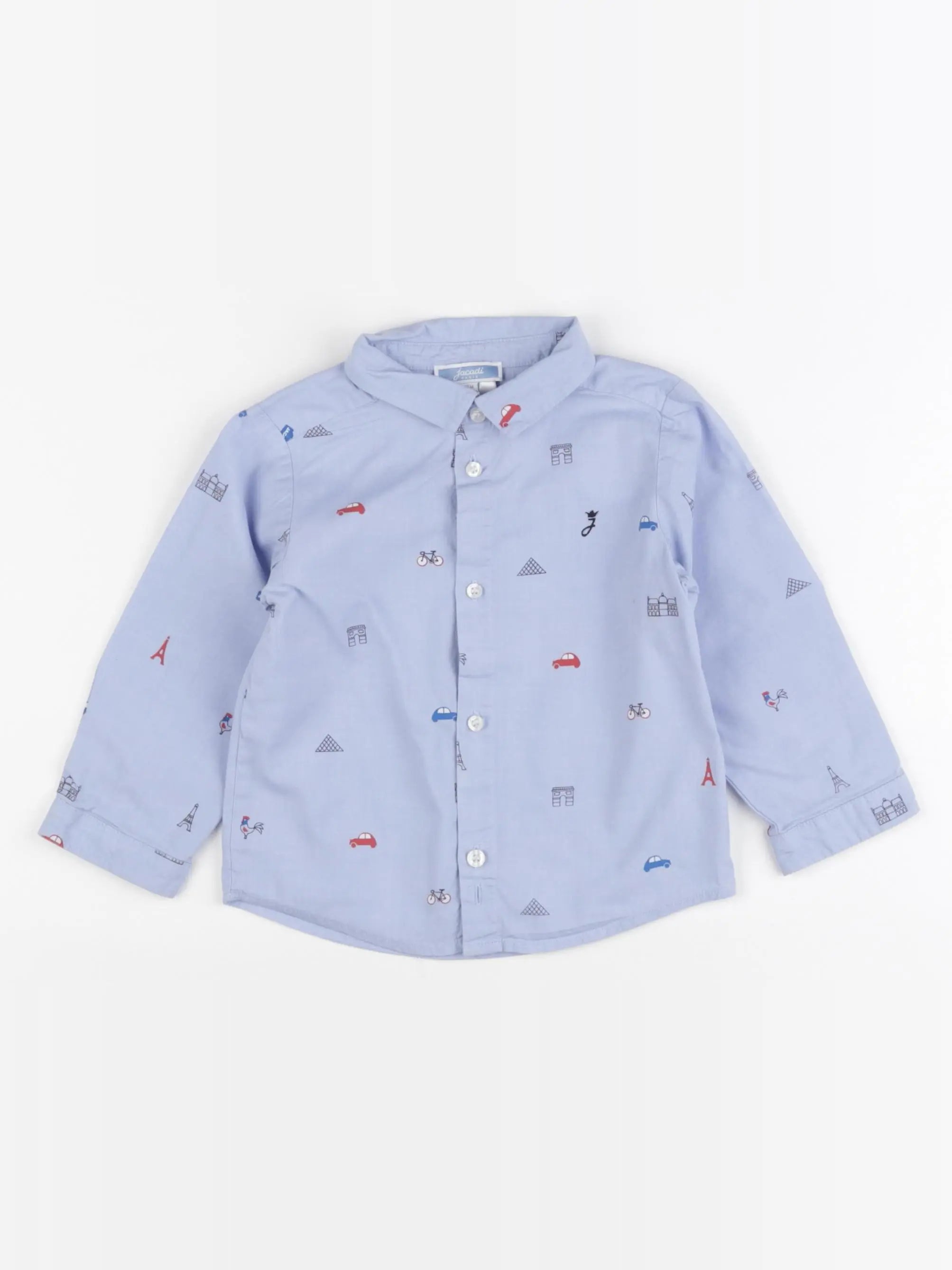 Jacadi - chemise bleu - 18 mois