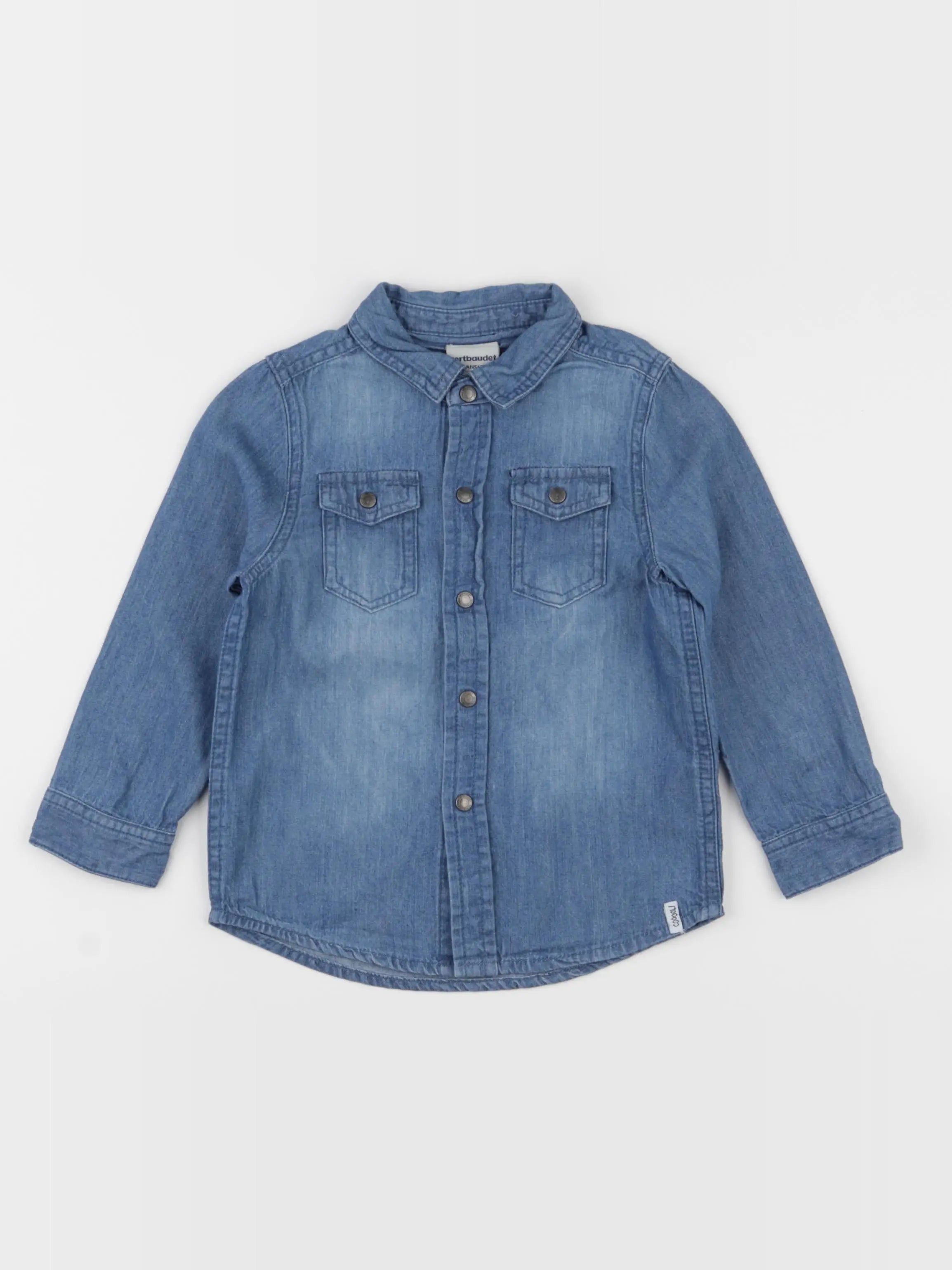 Vertbaudet - chemise bleu - 3 ans