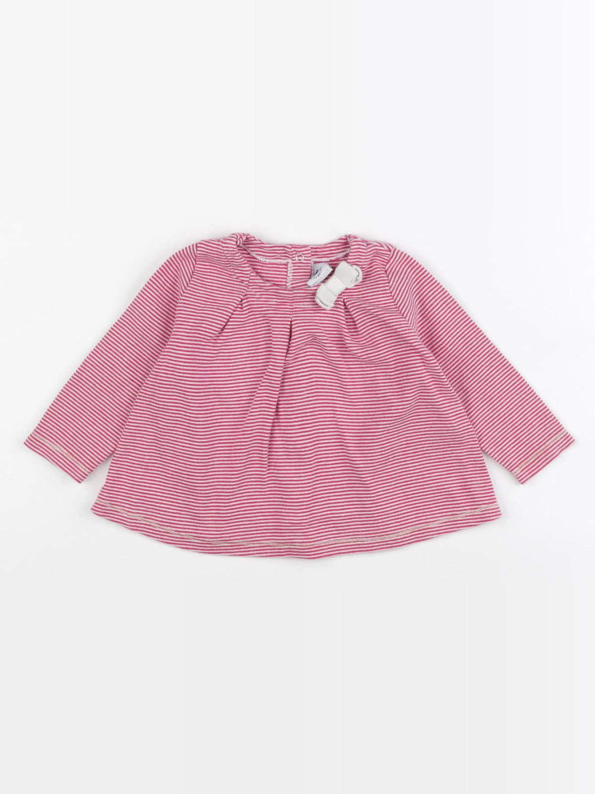 Petit Bateau - tee-shirt rose - 12 mois