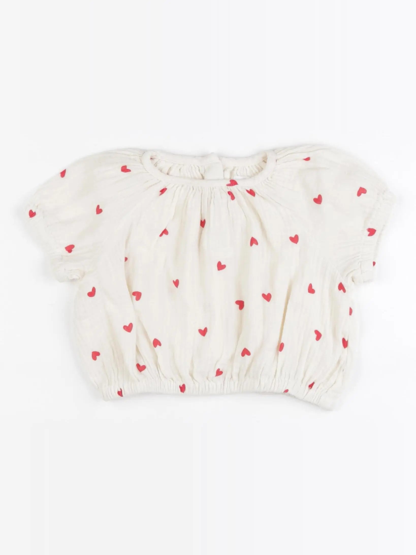 Vertbaudet - blouse rouge - 9 mois