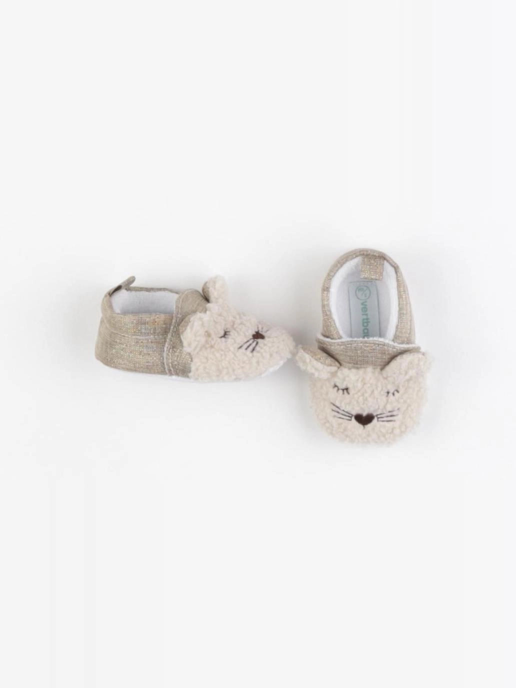 Vertbaudet - chaussons beige - pointure 17