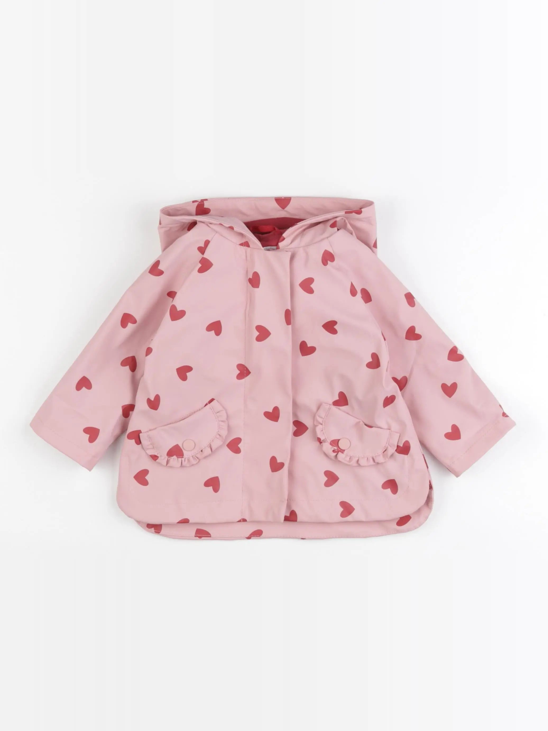 Vertbaudet - imperméable rose - 6 mois