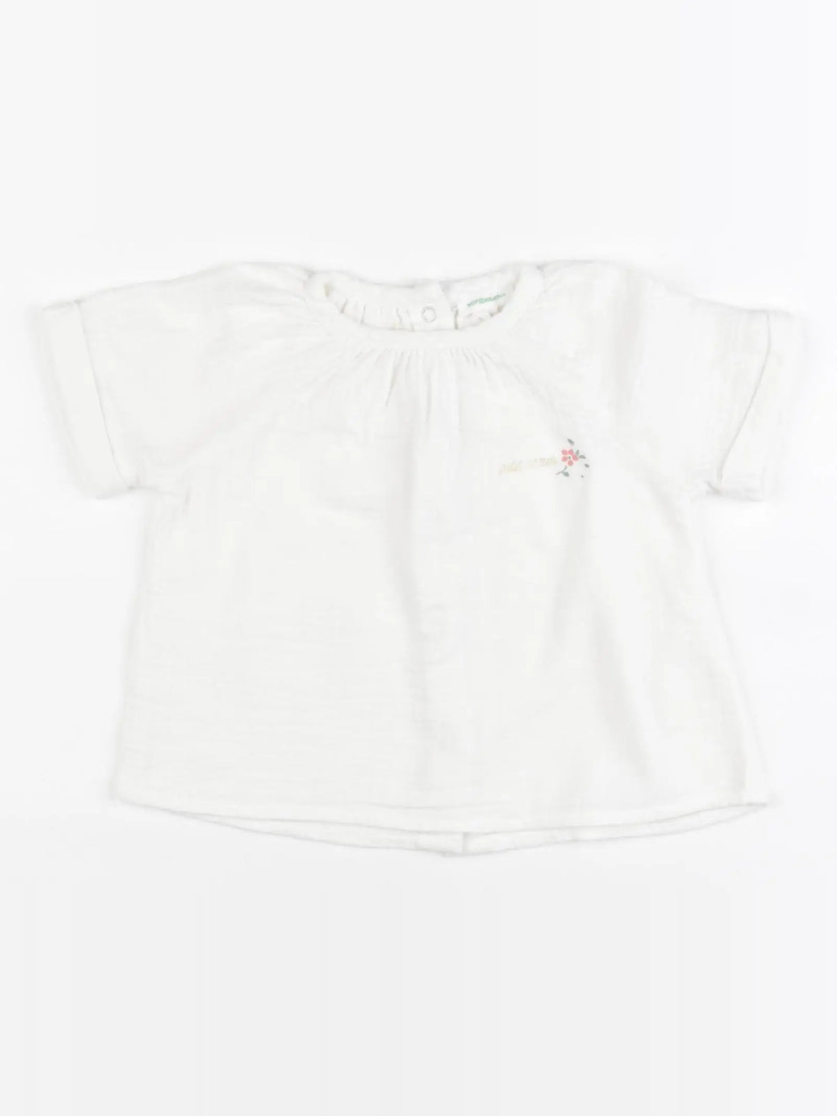 Vertbaudet - blouse blanc - 12 mois