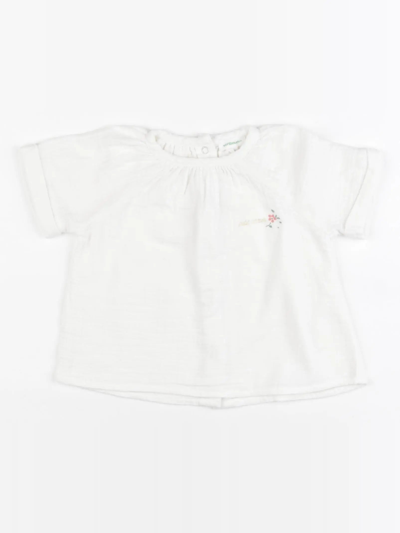 Vertbaudet - blouse blanc - 12 mois