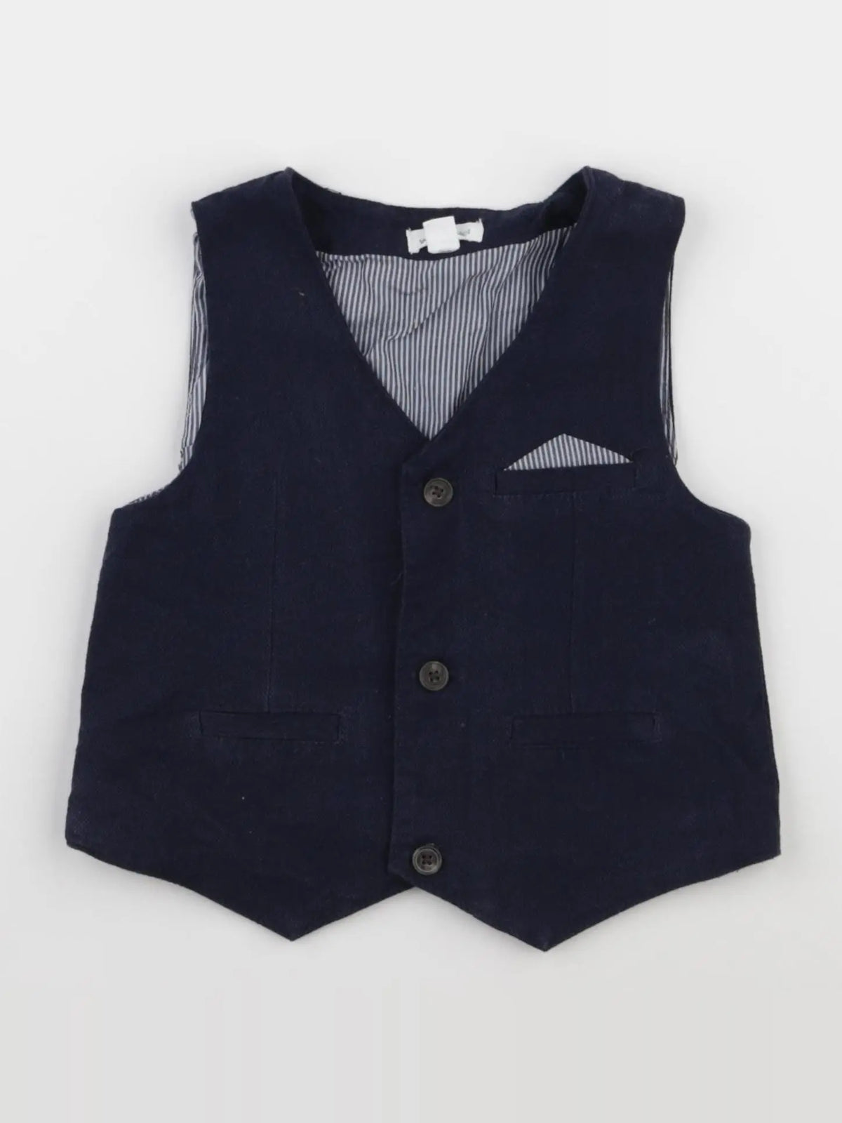 Vertbaudet - gilet bleu - 2 ans