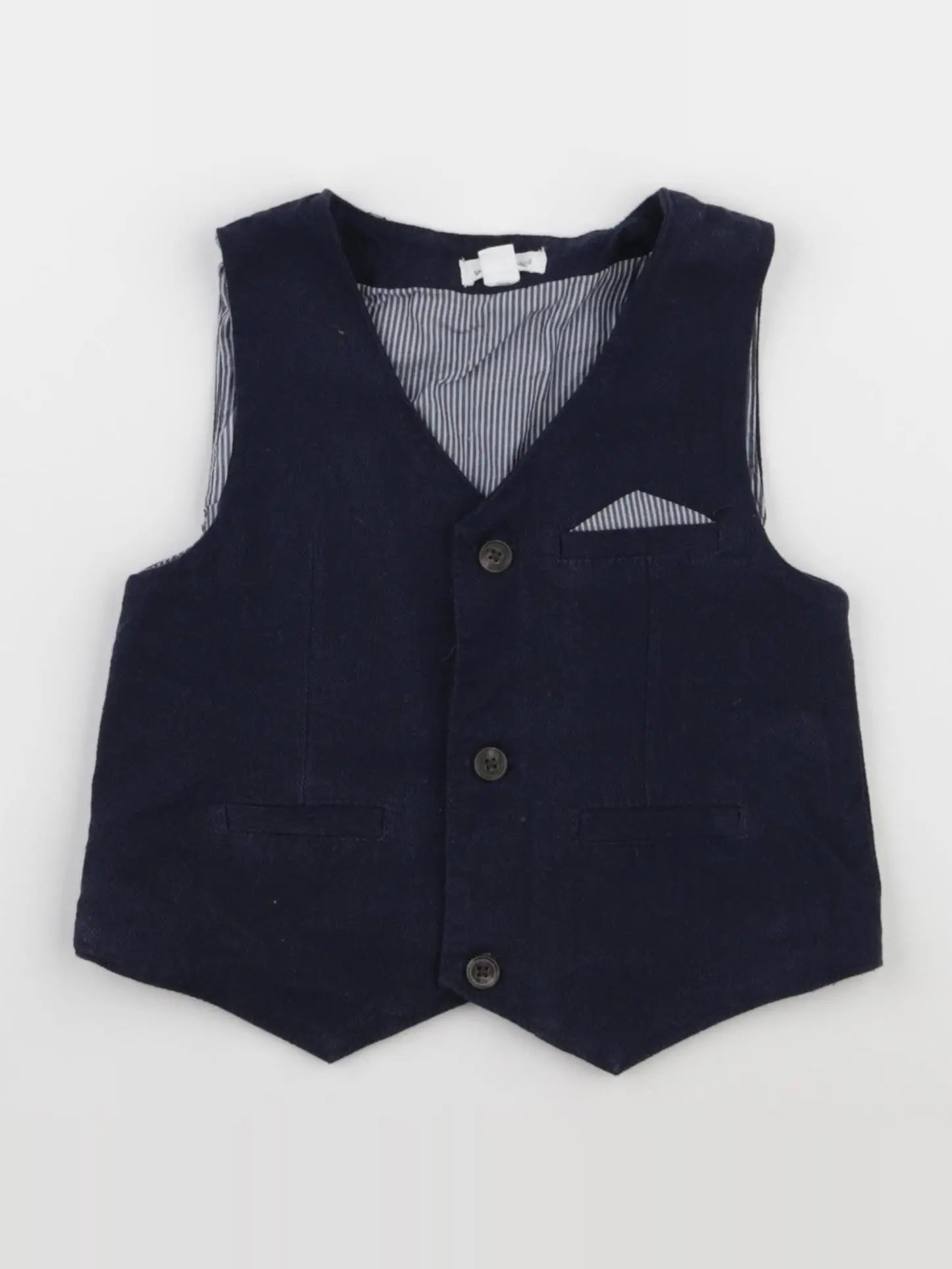 Vertbaudet - gilet bleu - 2 ans