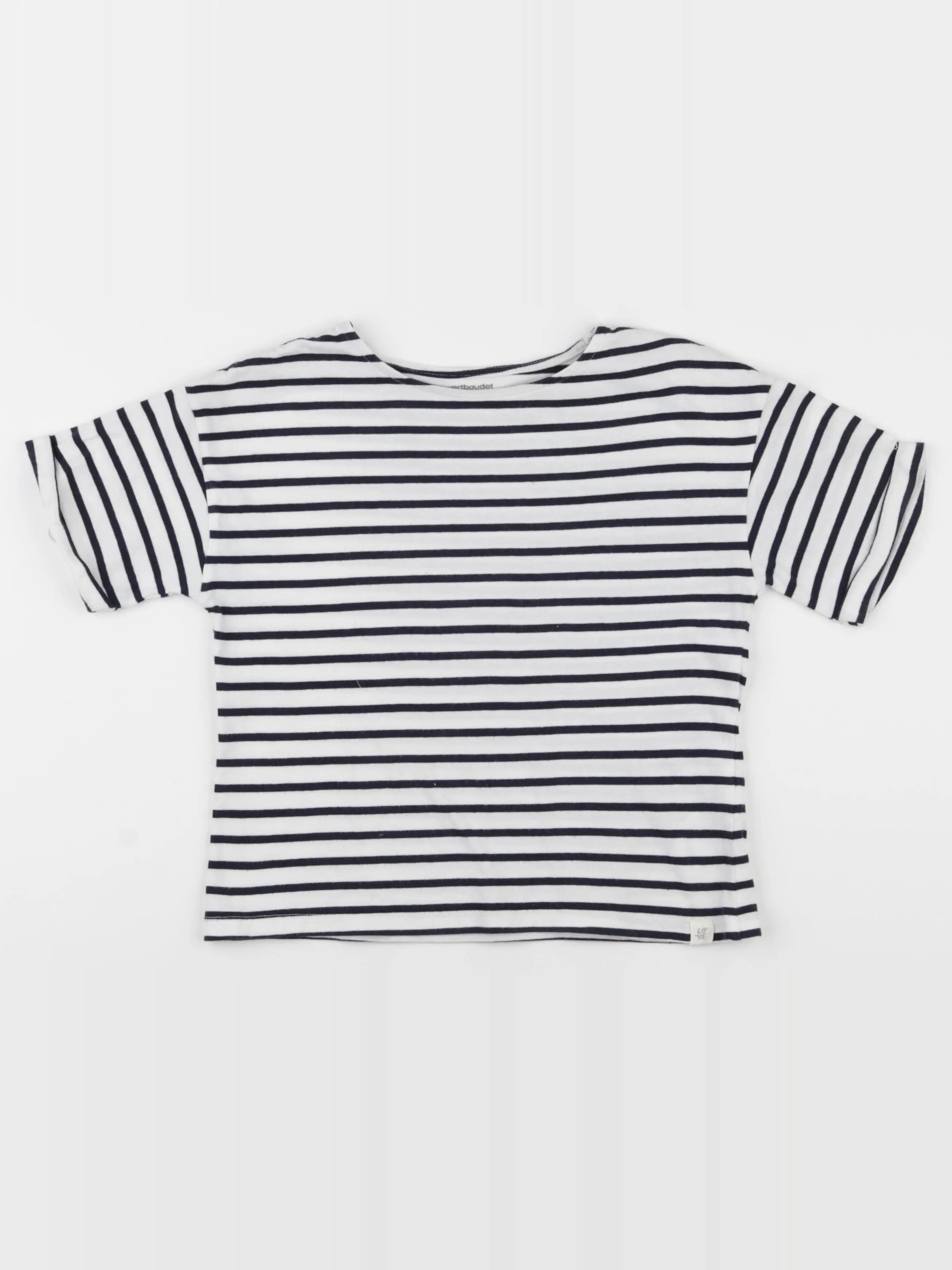 Vertbaudet - tee-shirt bleu - 8 ans