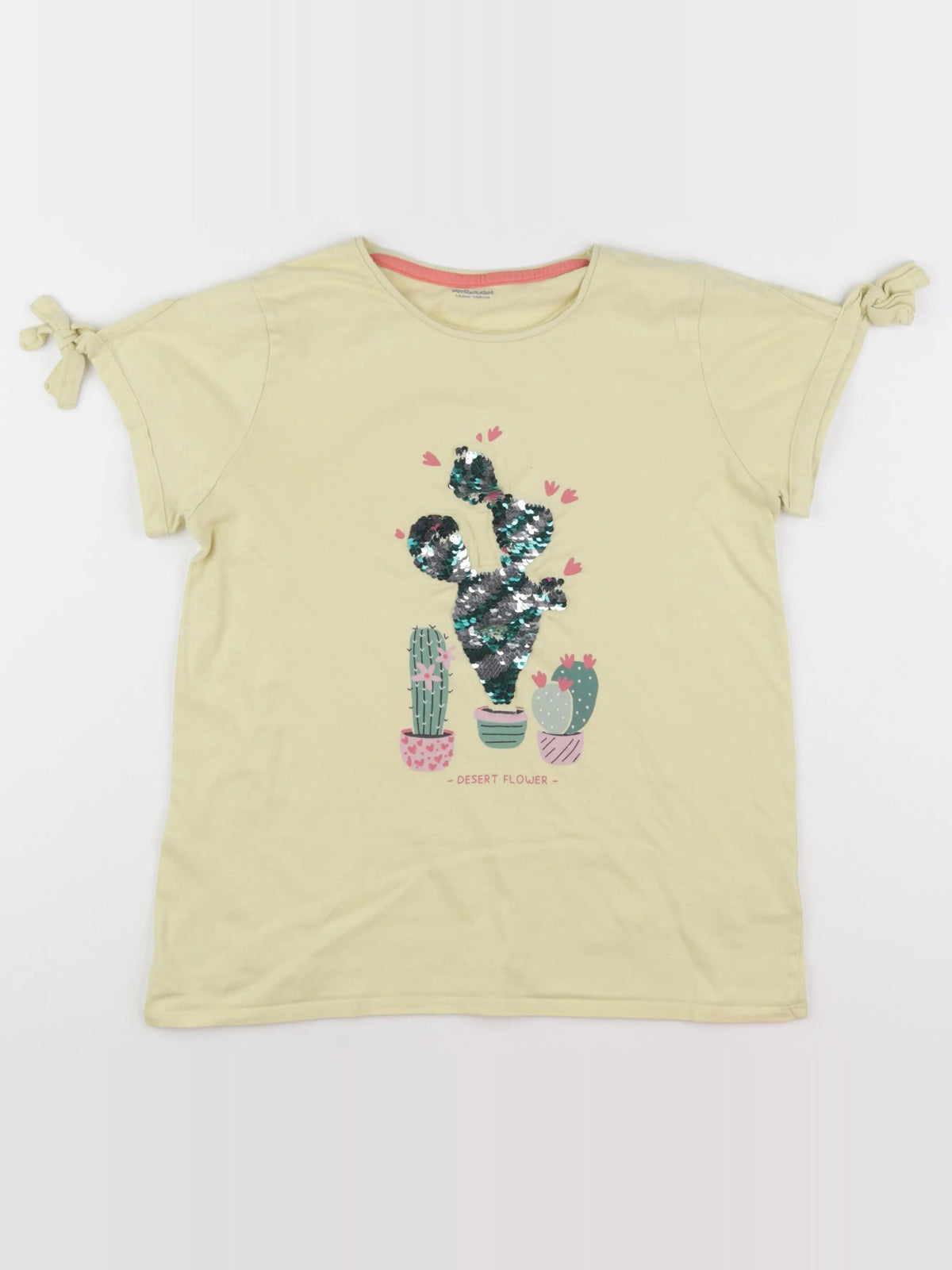 Vertbaudet - tee-shirt jaune - 14 ans