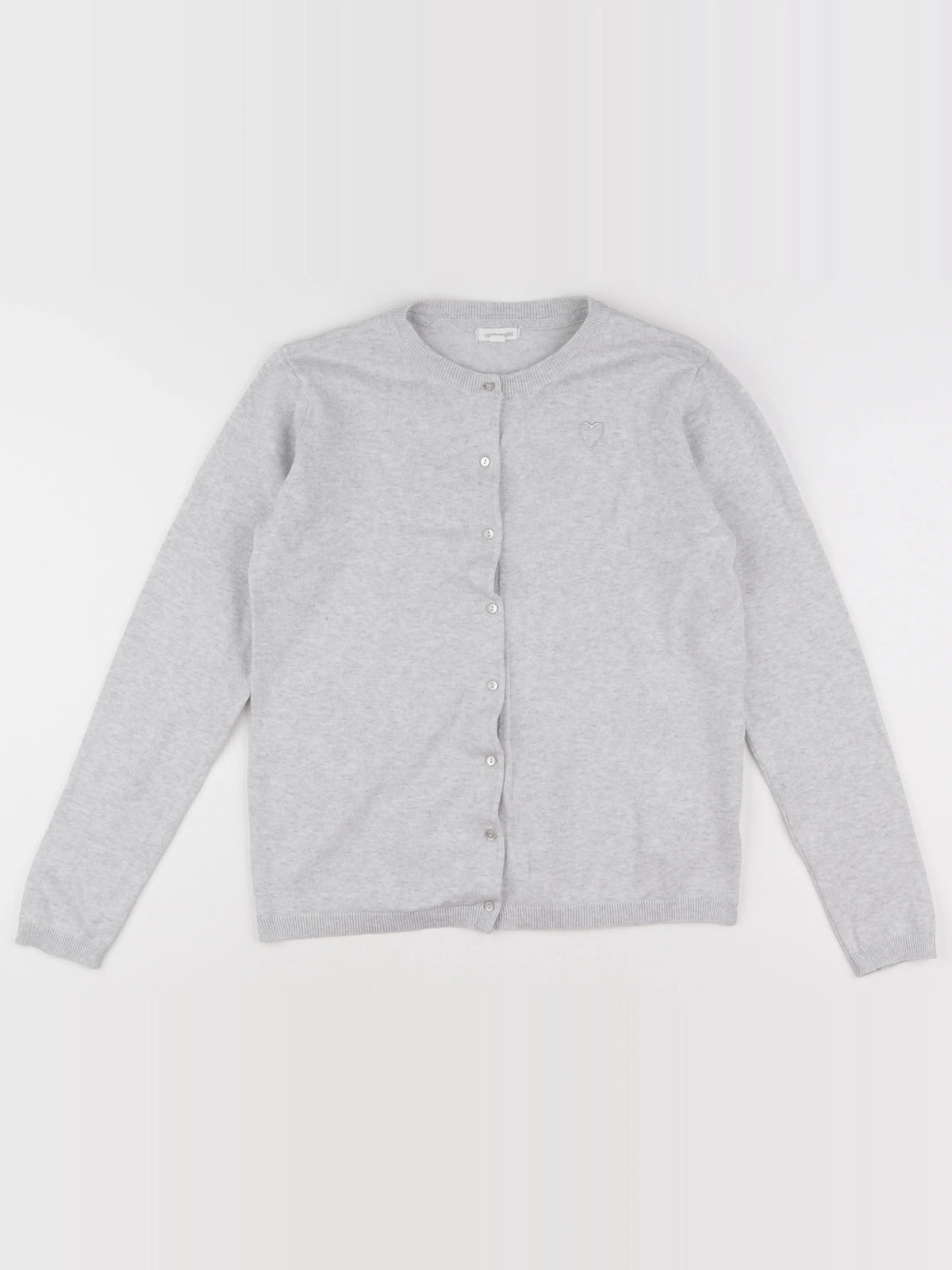 Vertbaudet - gilet argent, gris - 14 ans
