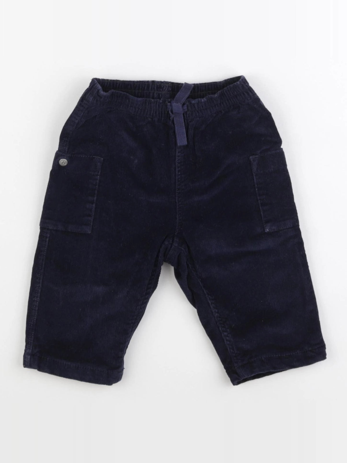 Petit Bateau - pantalon bleu - 6 mois