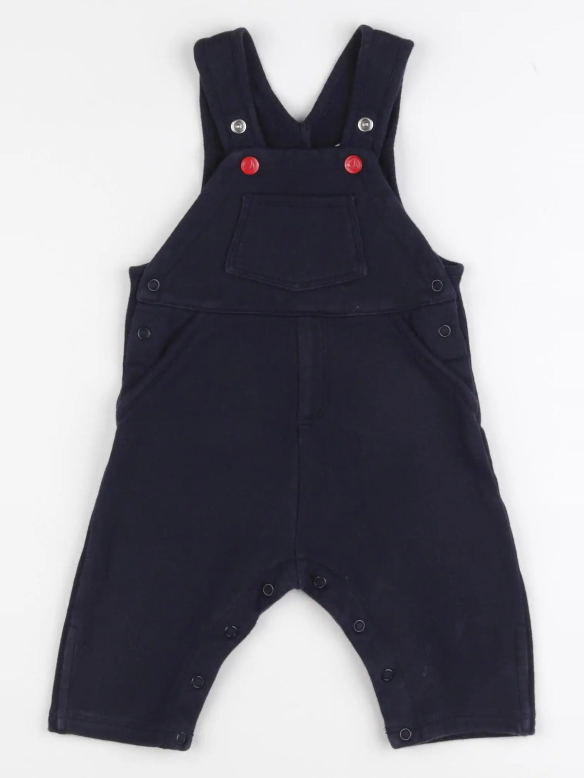 Petit Bateau - salopette bleu - 6 mois