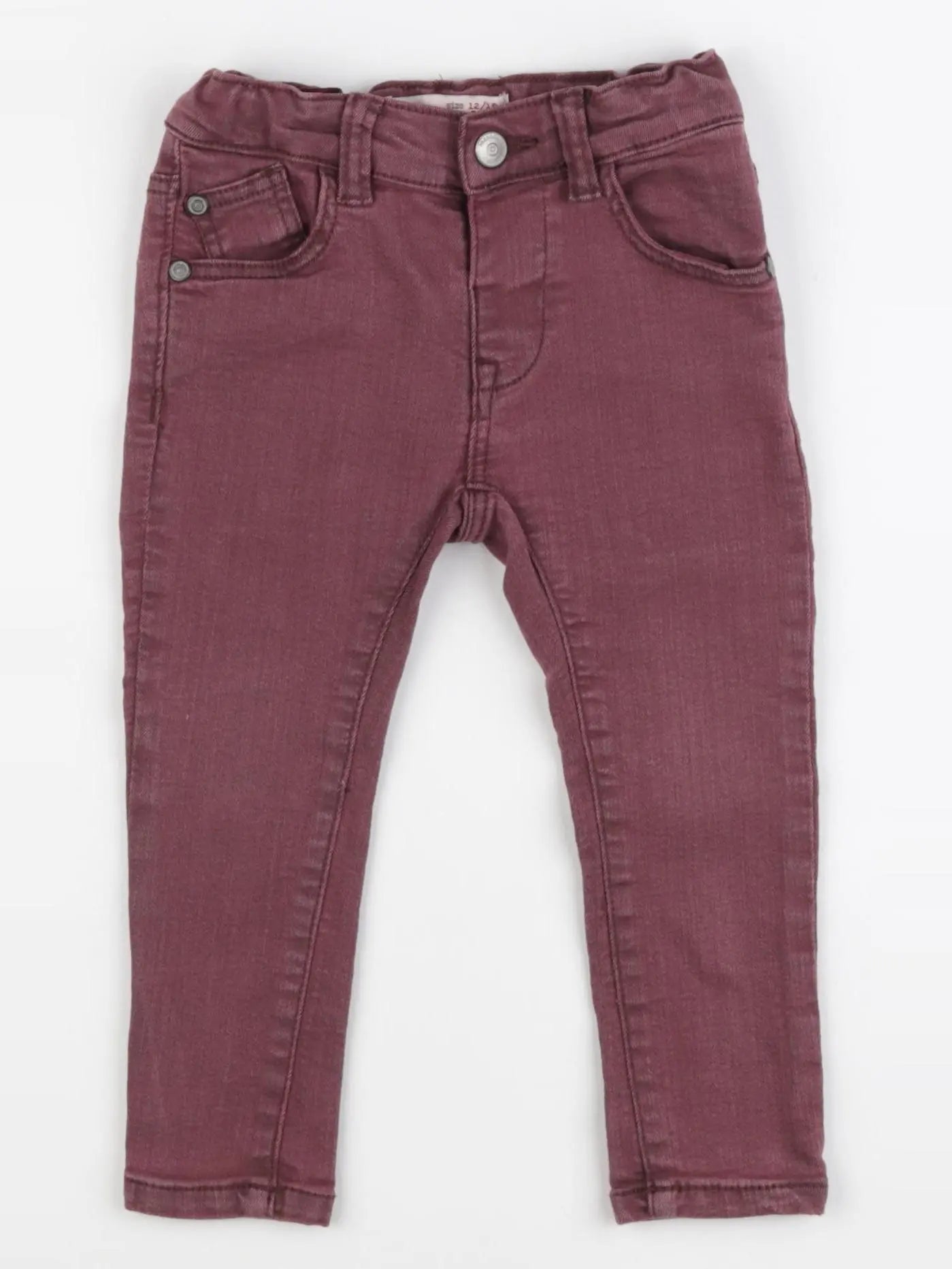 Zara - jean rouge - 12/18 mois