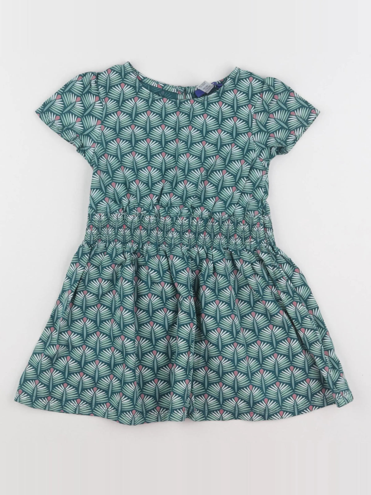 Okaidi - robe vert - 4 ans