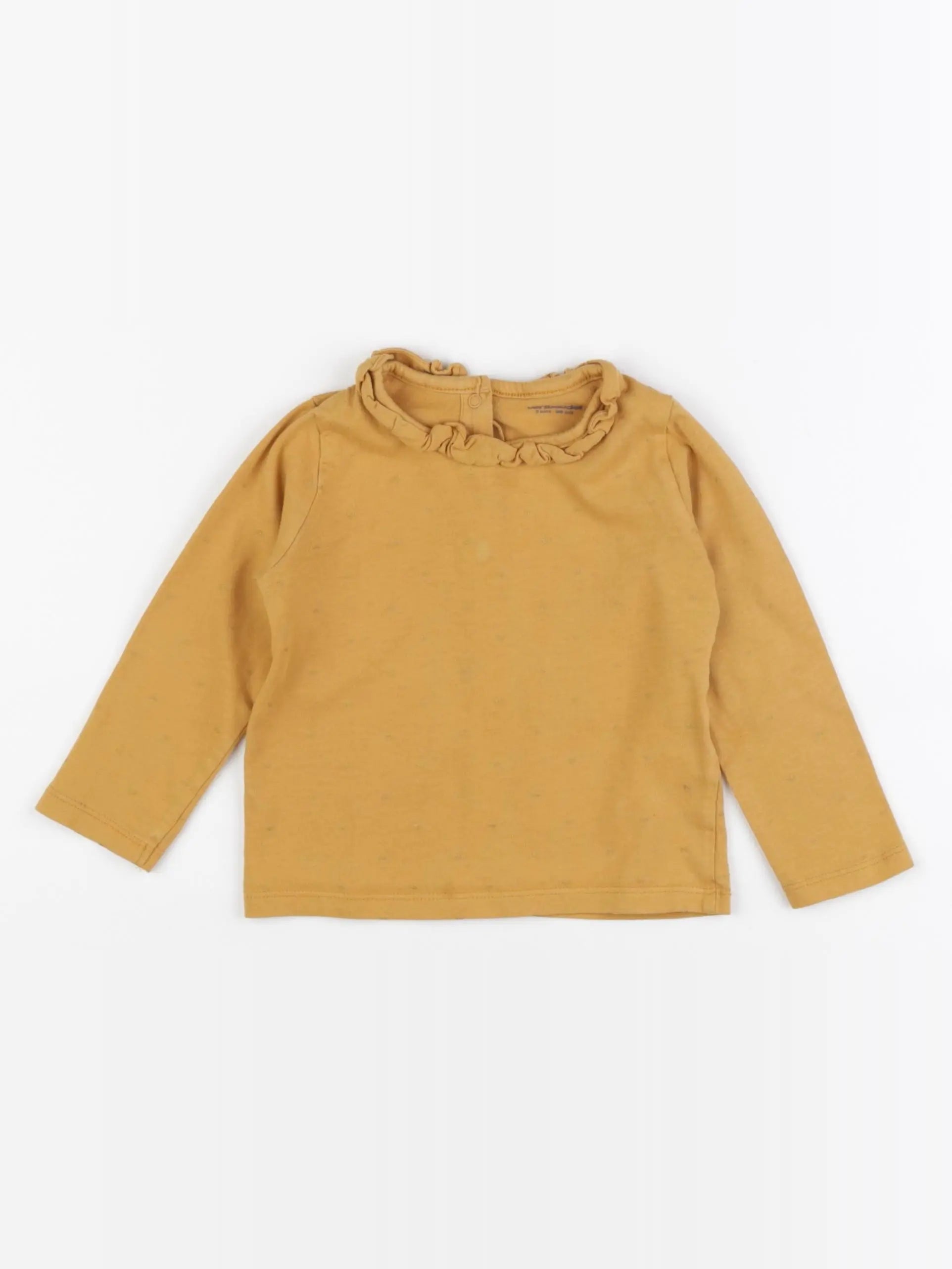 Vertbaudet - tee-shirt jaune - 2 ans