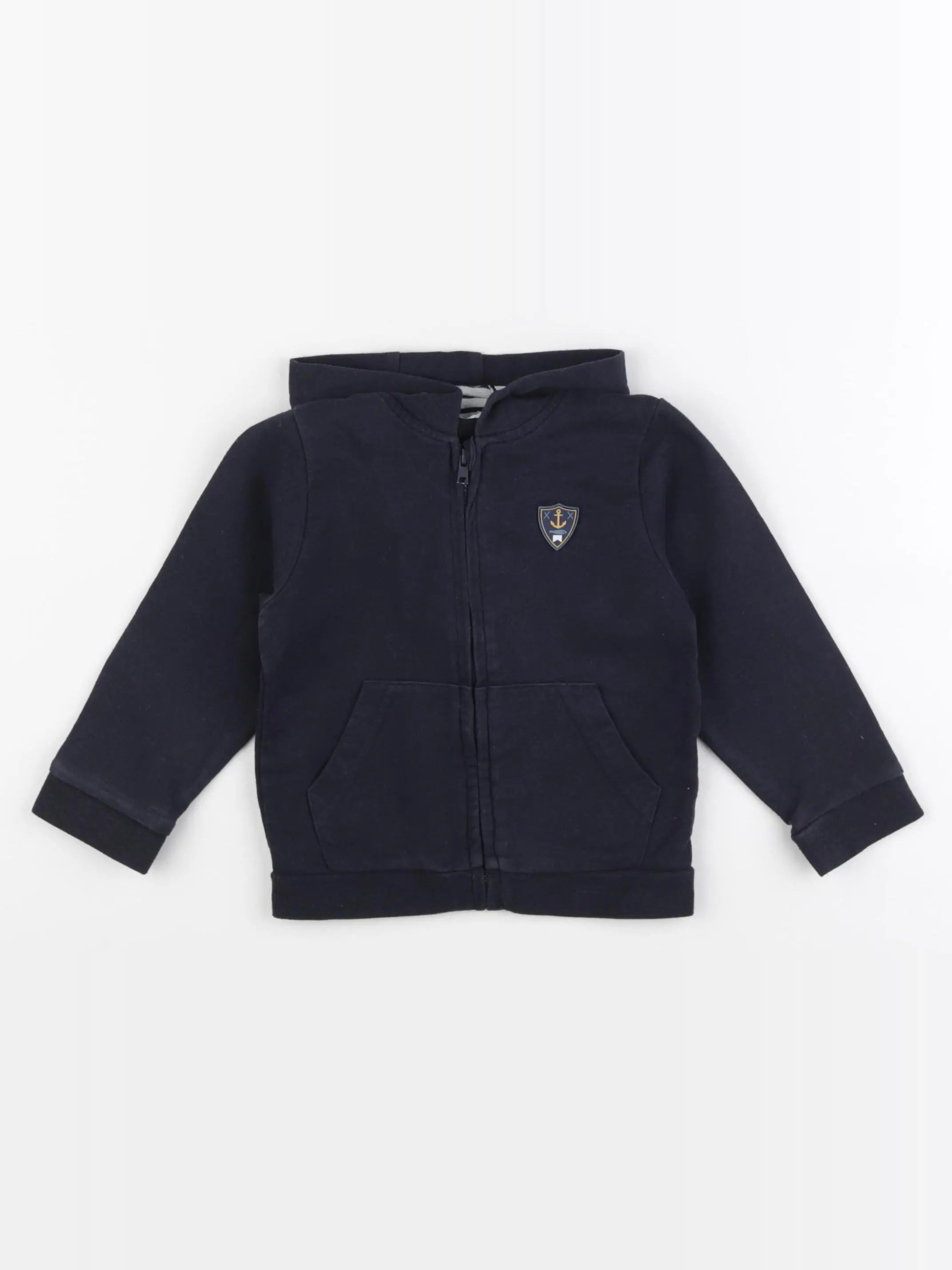 Vertbaudet - sweat bleu - 24 mois