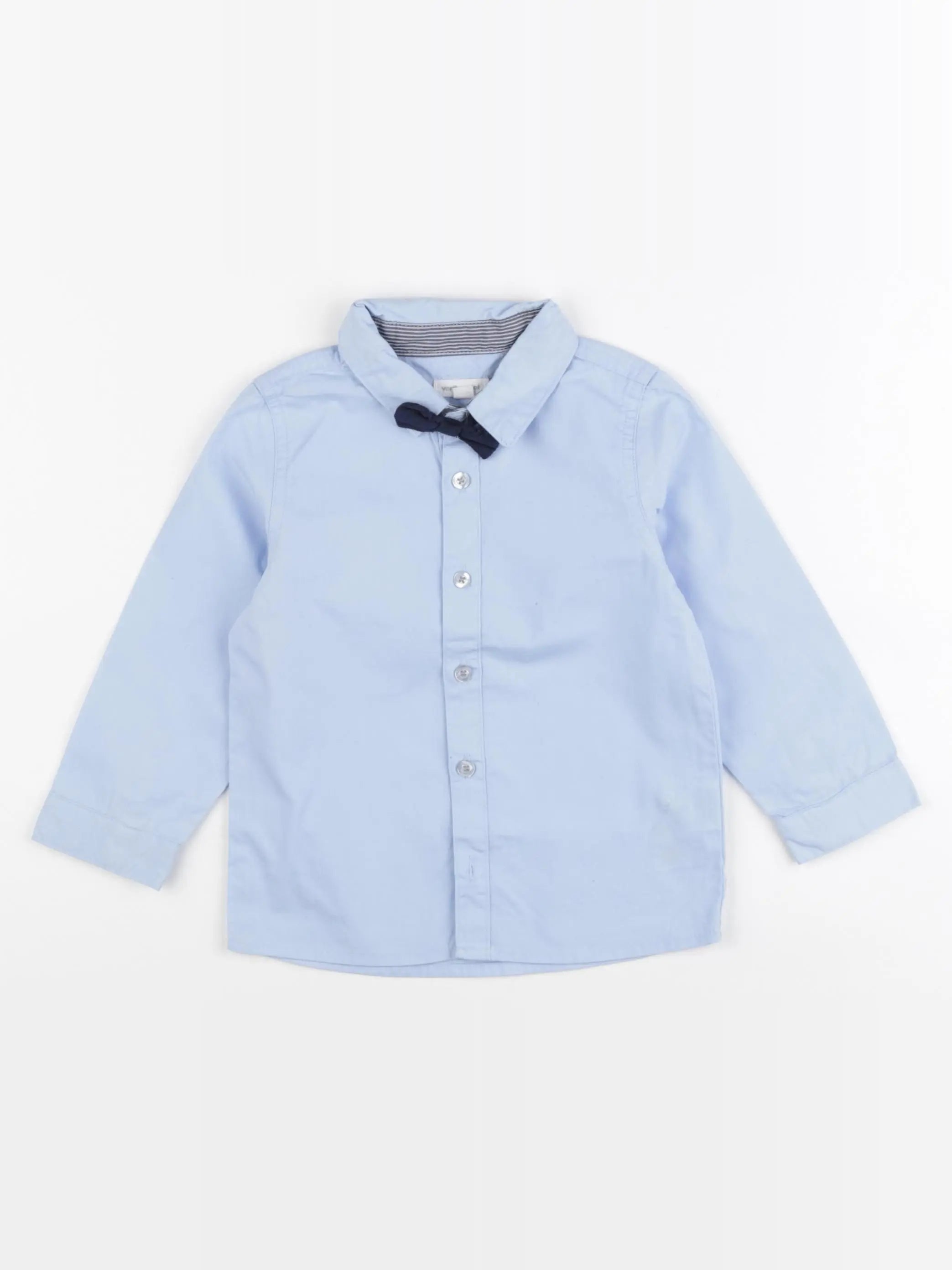 Vertbaudet - chemise bleu - 2 ans
