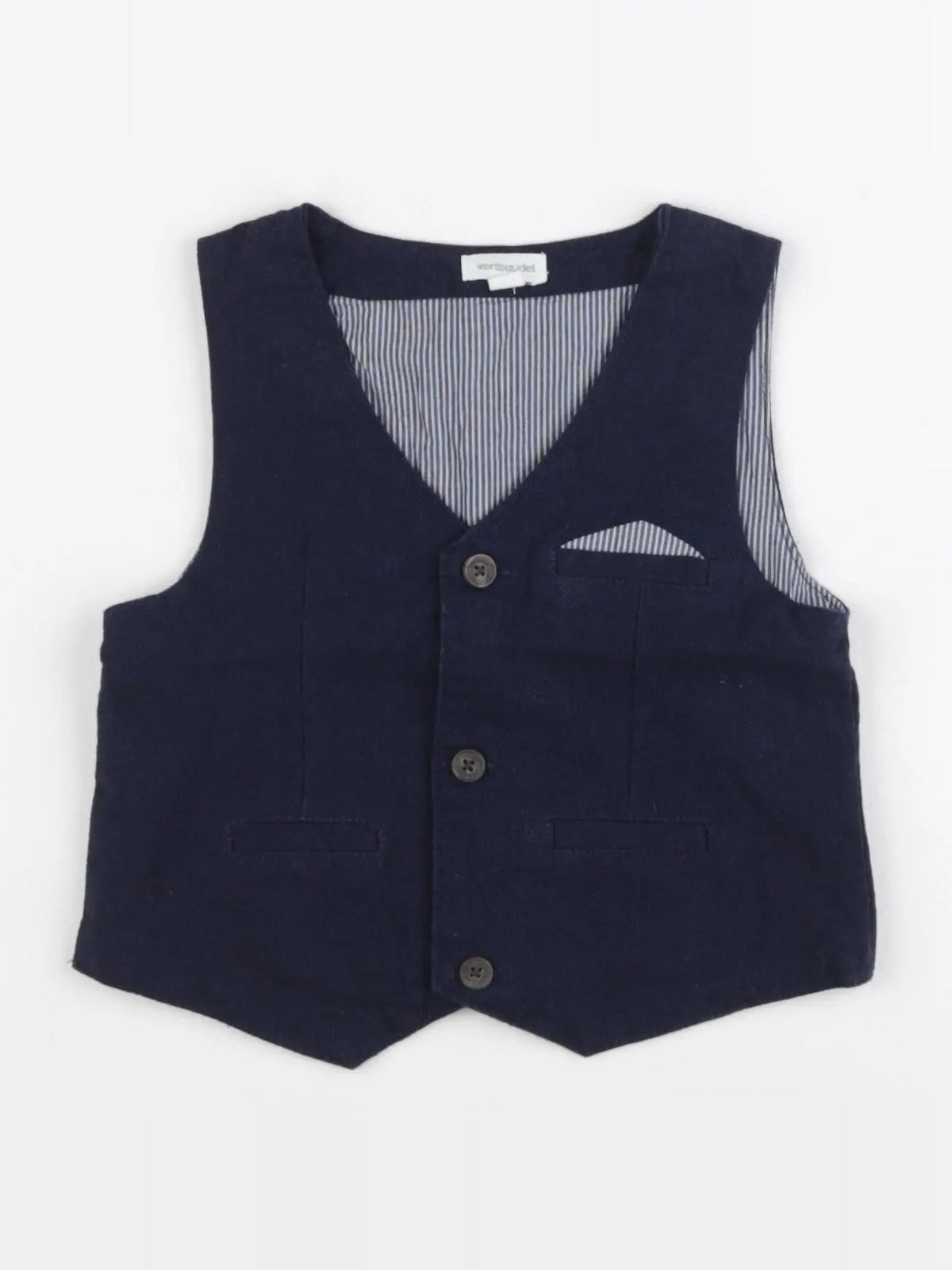 Vertbaudet - gilet bleu - 2 ans