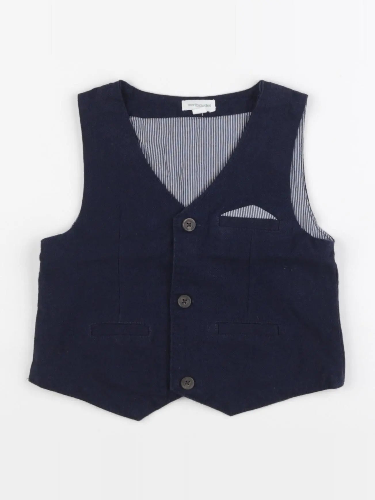 Vertbaudet - gilet bleu - 2 ans