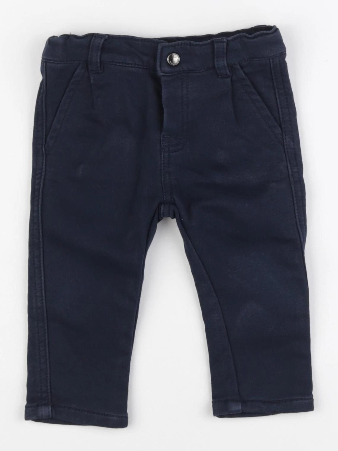 Vertbaudet - pantalon bleu - 9 mois