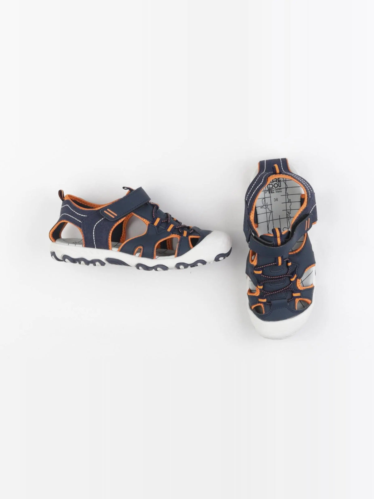 La Redoute - sandales bleu, orange - pointure 36