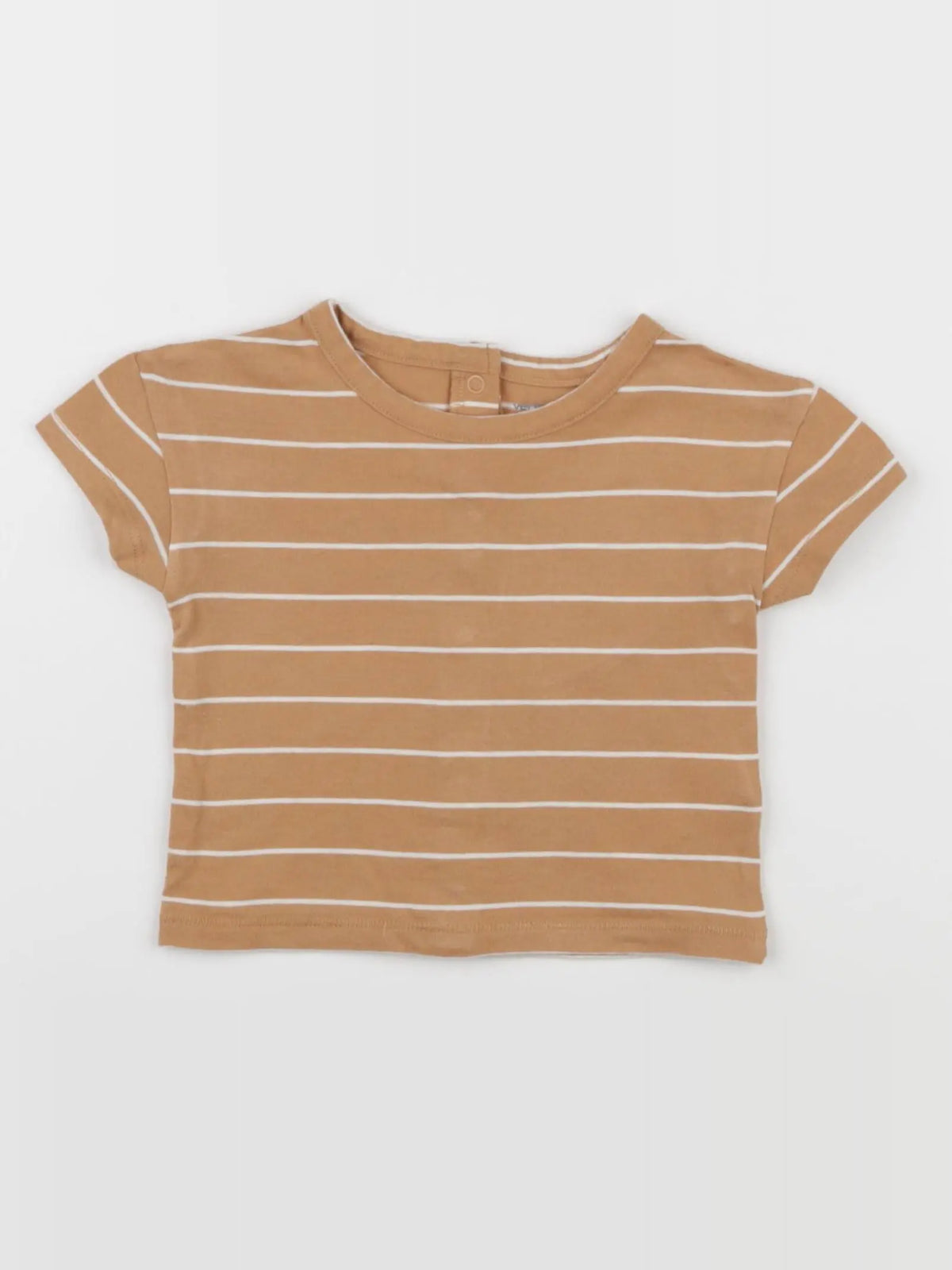 Vertbaudet - tee-shirt marron - 6 mois