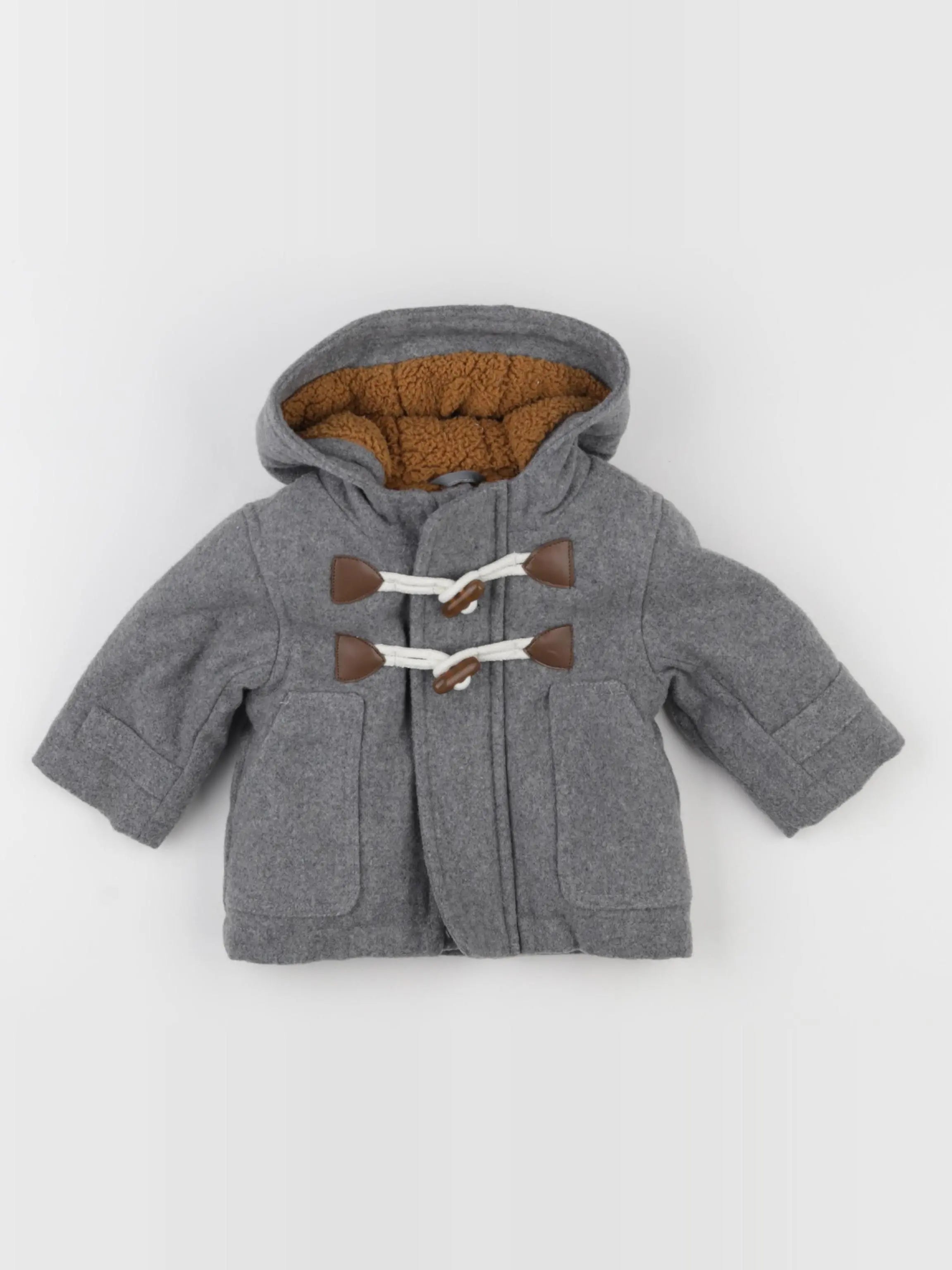 Vertbaudet - manteau gris - 3 mois