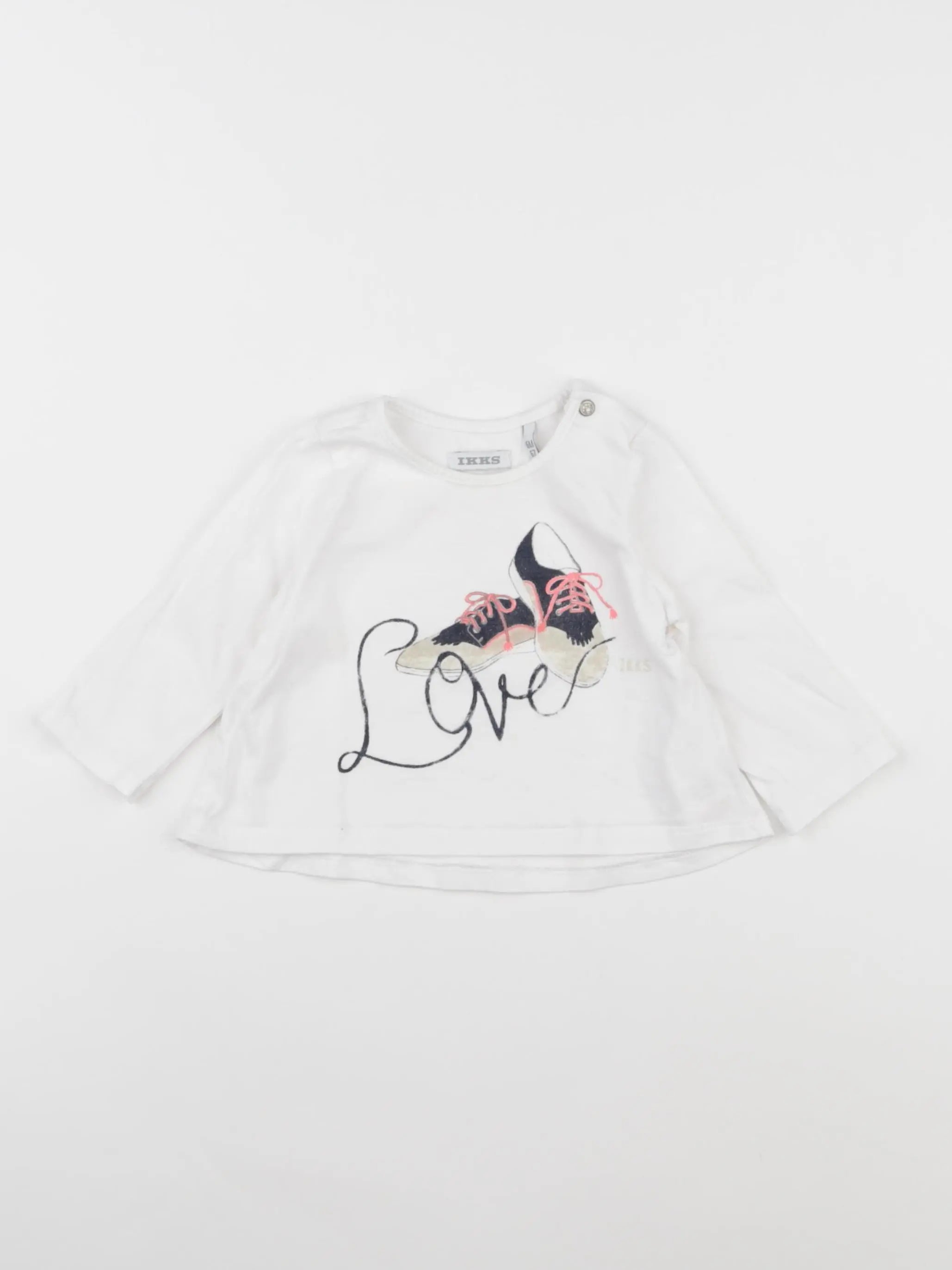 IKKS - tee-shirt blanc - 6 mois