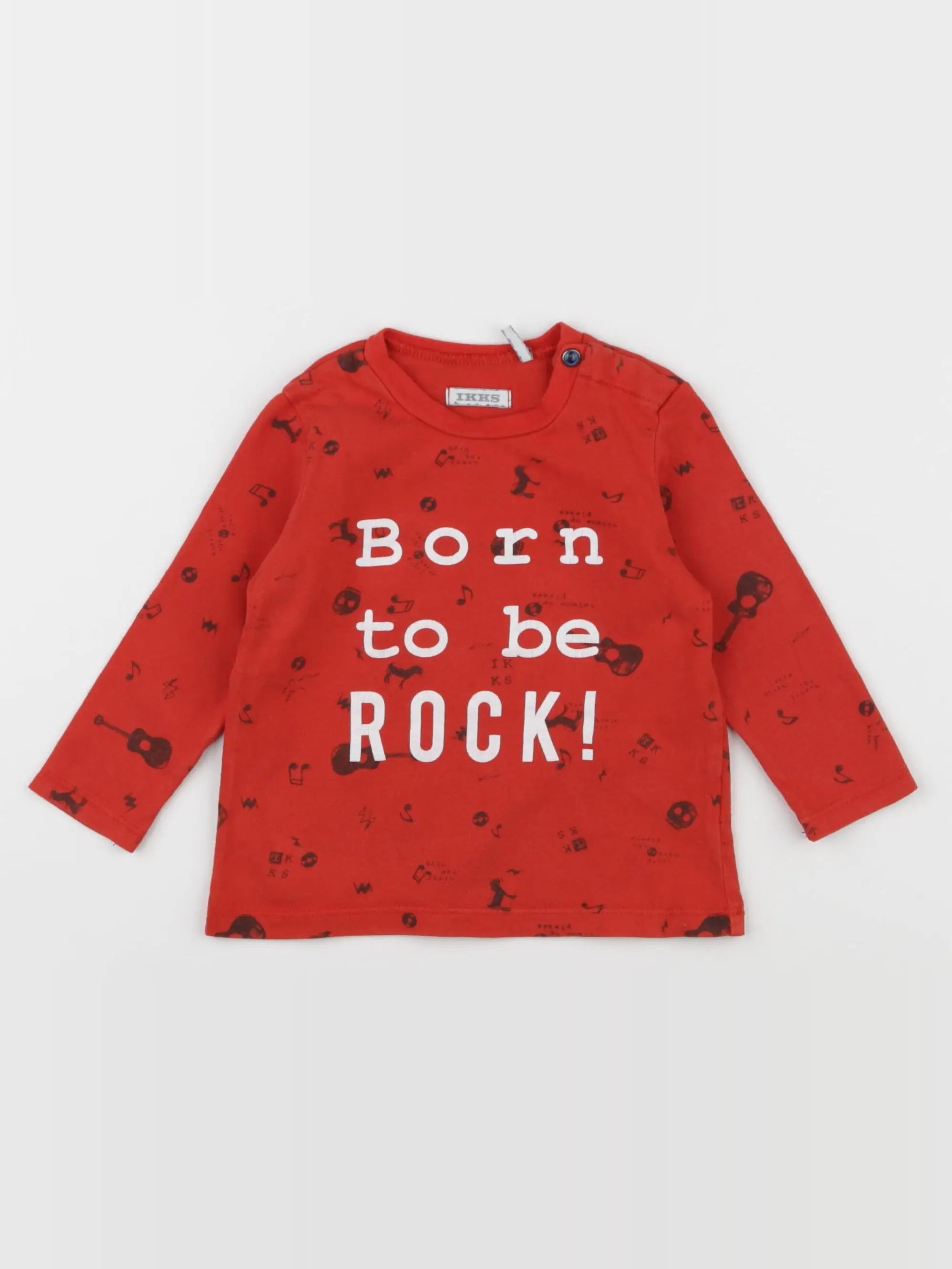 IKKS - tee-shirt rouge - 12 mois