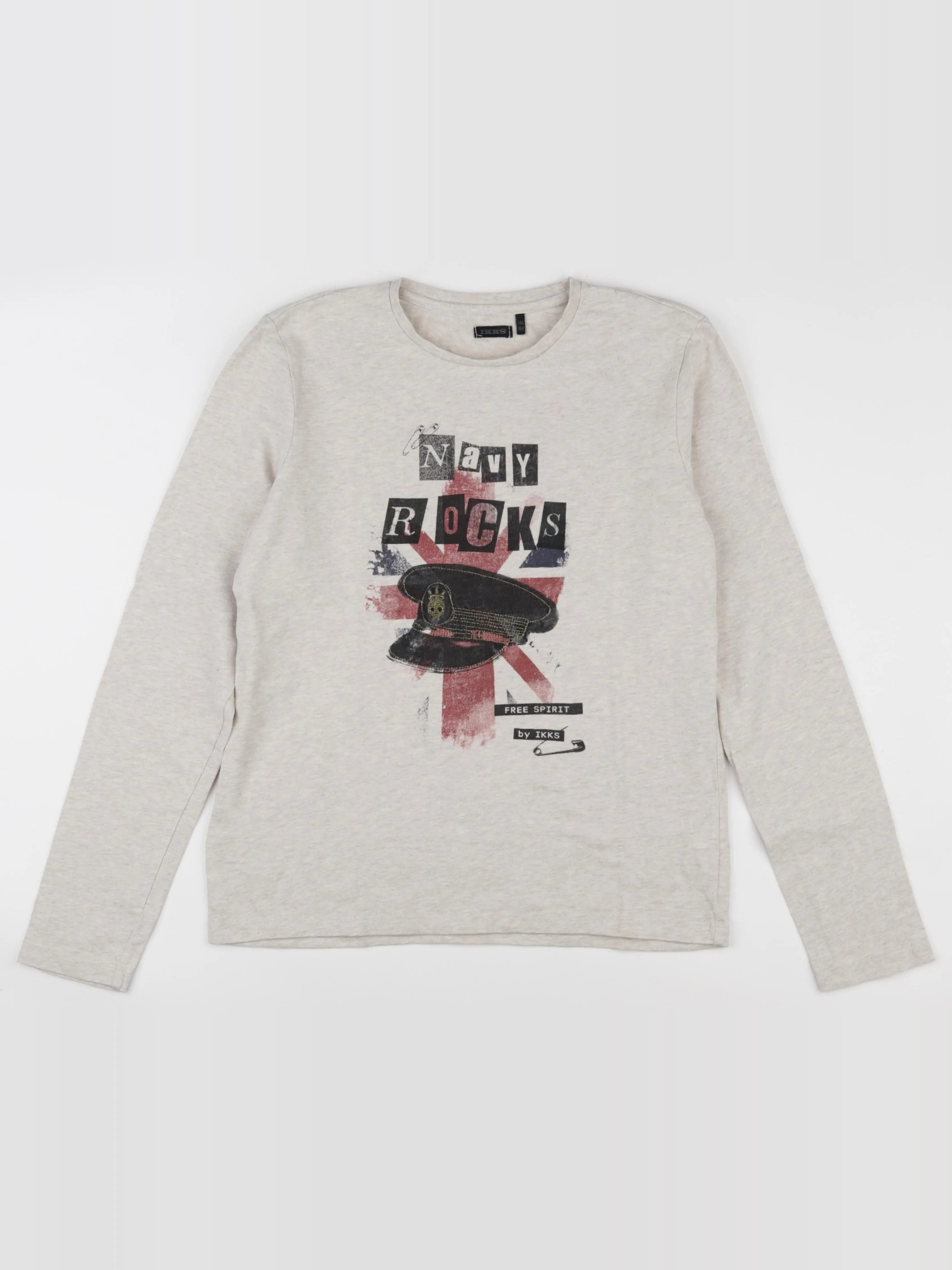 IKKS - tee-shirt beige - 14 ans