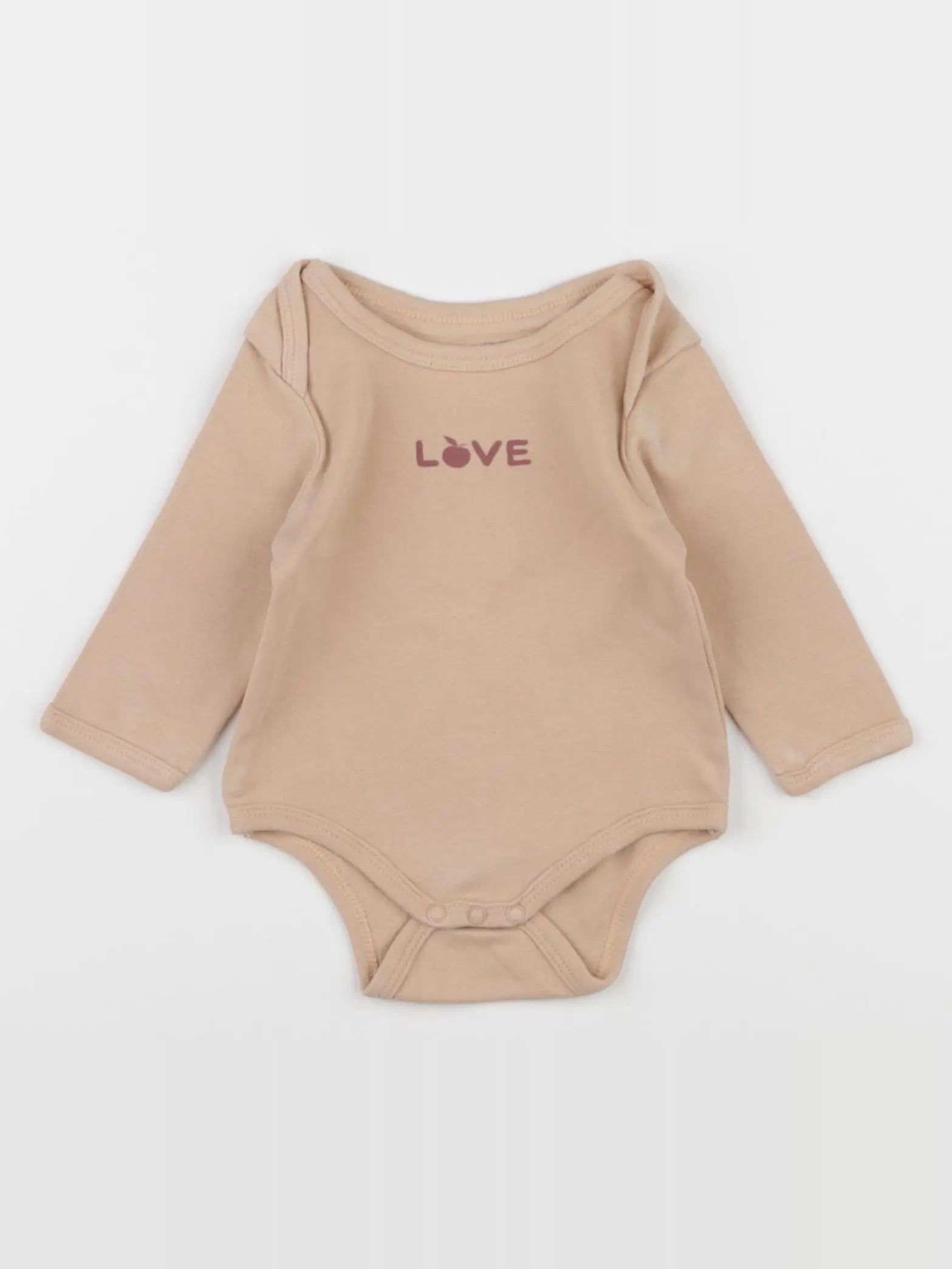 Vertbaudet - body marron - 3 mois