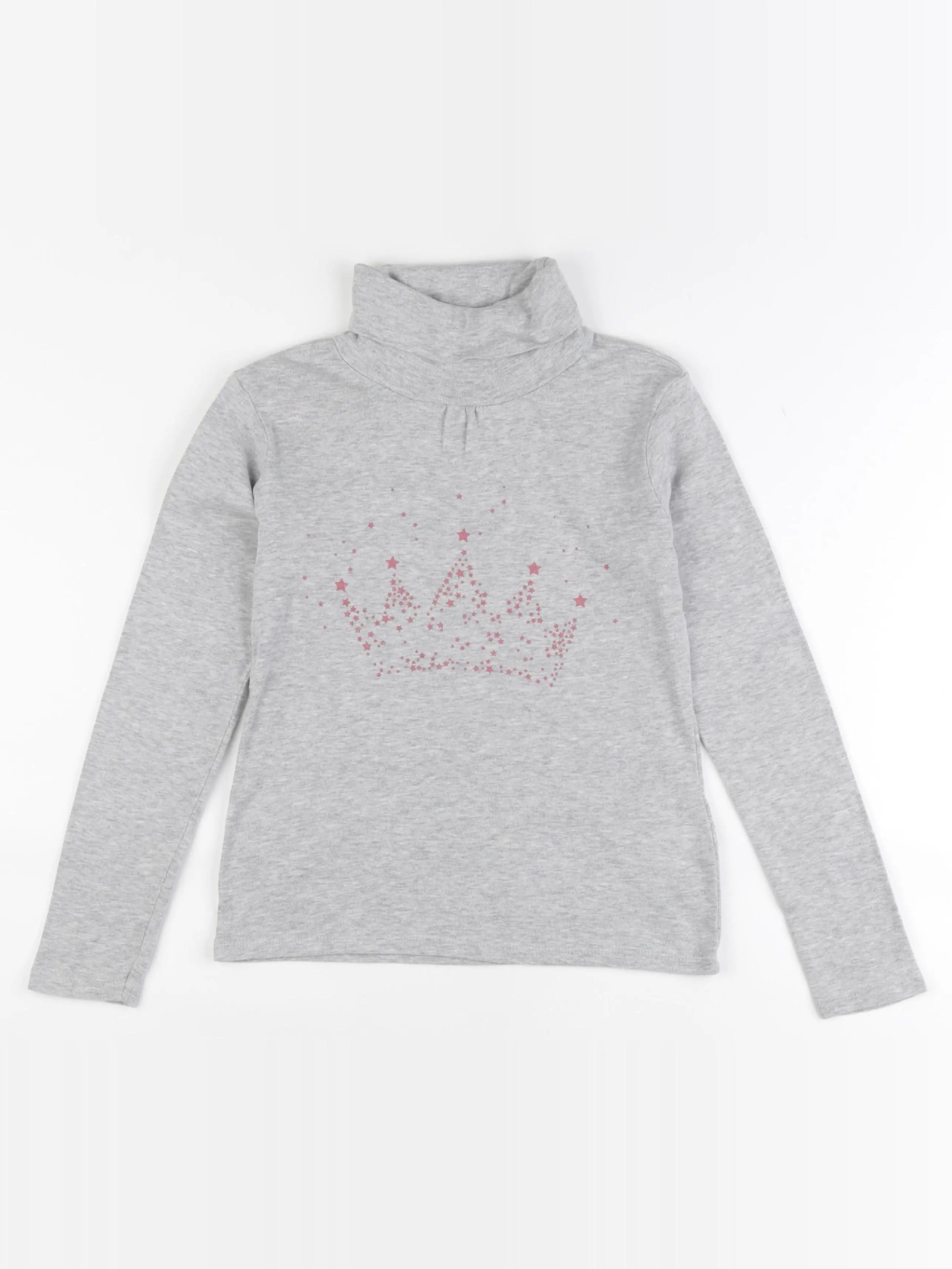 Vertbaudet - sous-pull gris - 10 ans