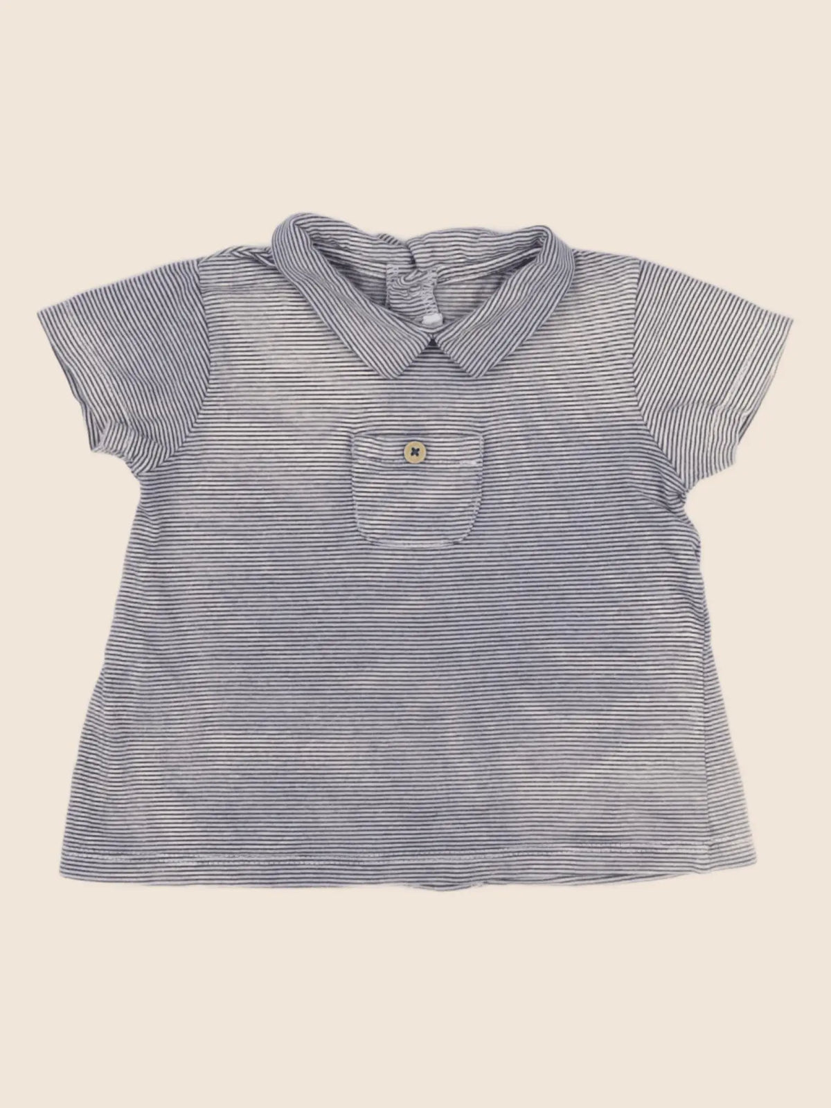Boutchou - tee-shirt bleu - 9 mois