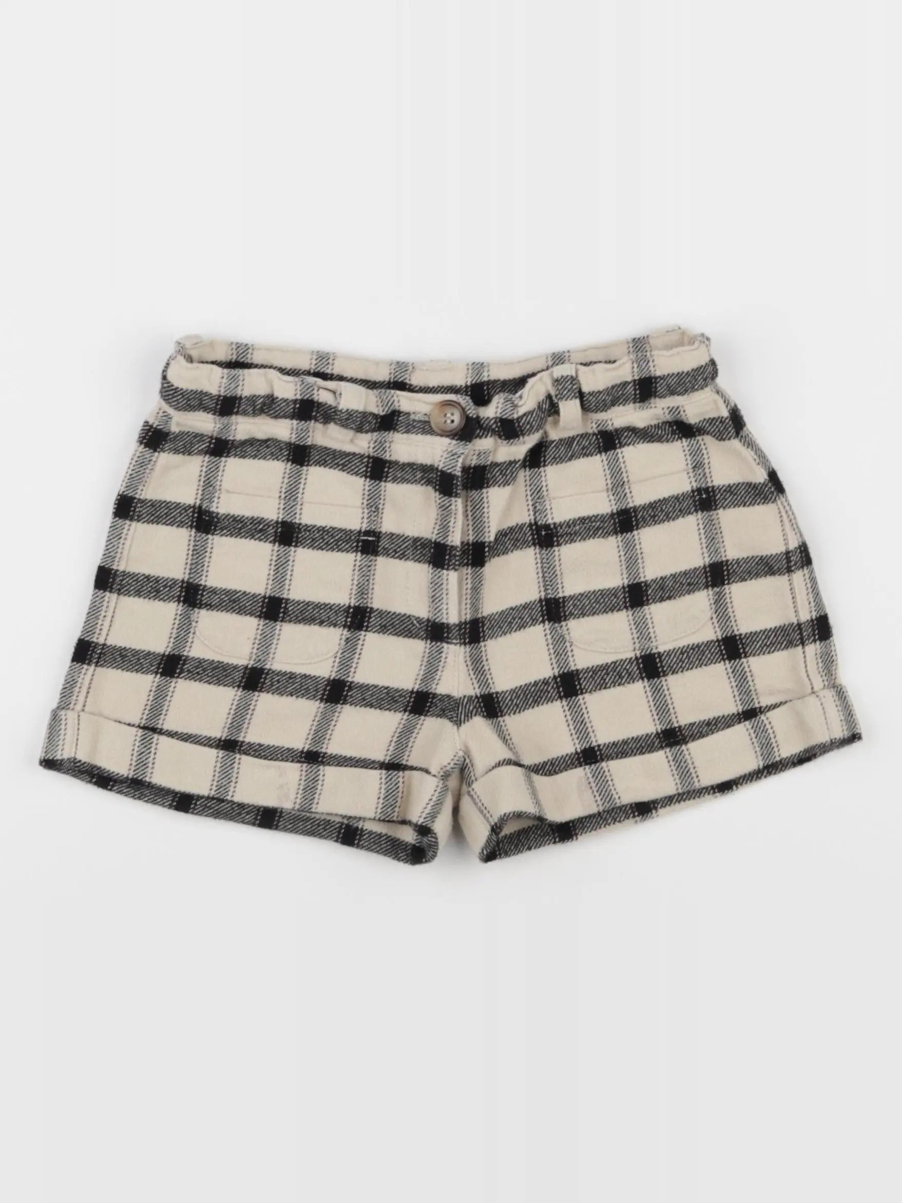 Bonton - short beige, noir - 6 ans