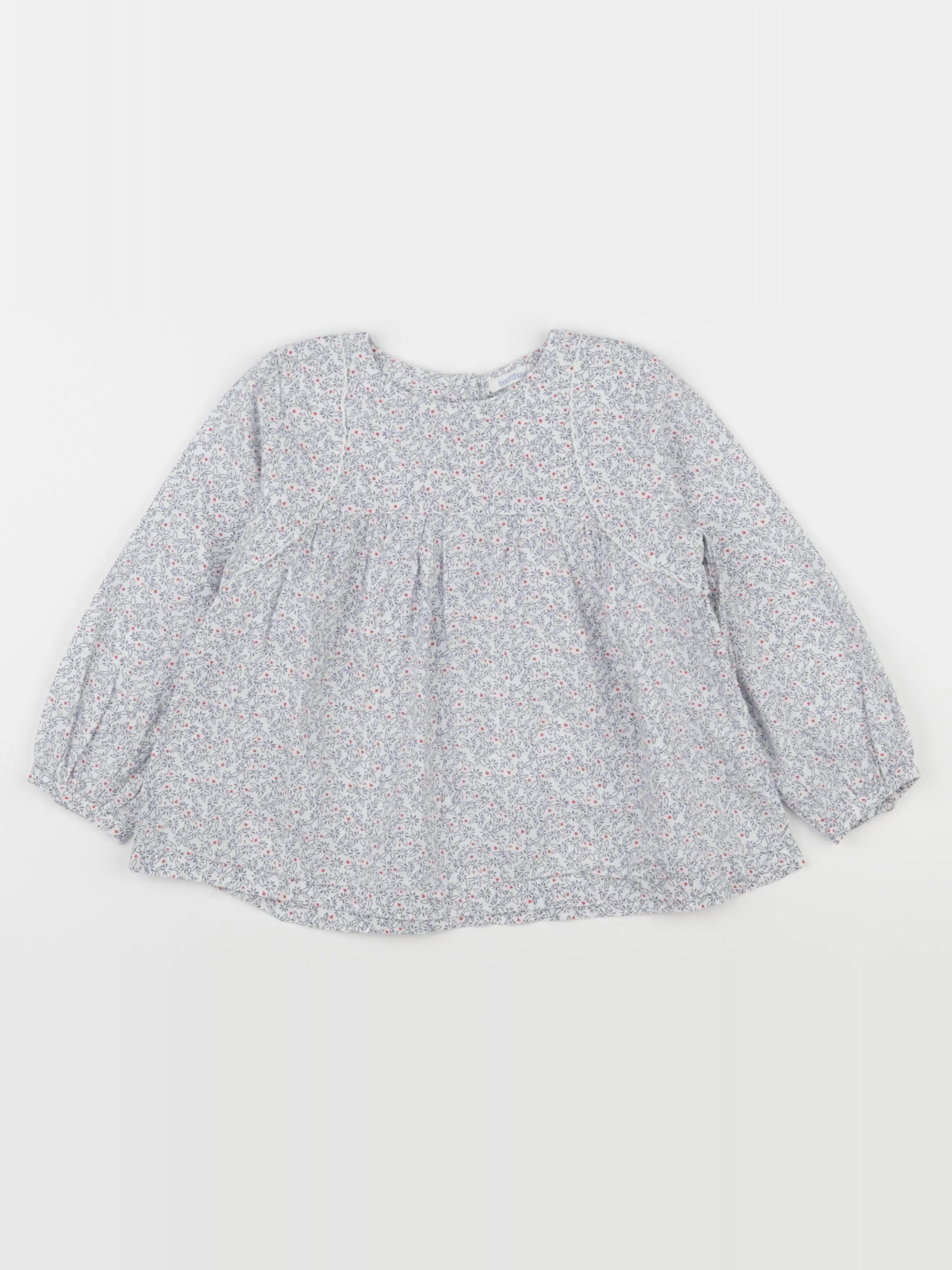 Boutchou - blouse bleu, blanc - 36 mois