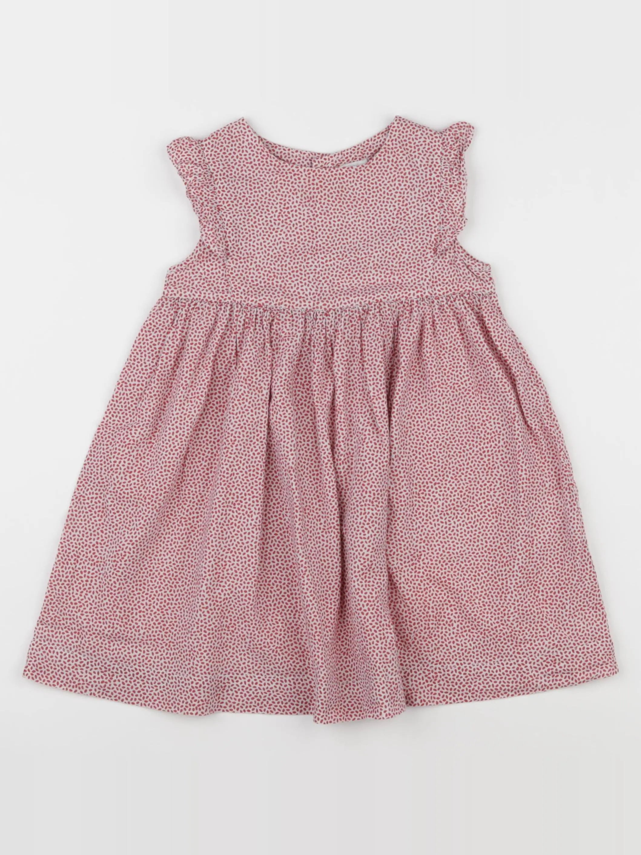 Boutchou - robe blanc, rouge - 24 mois