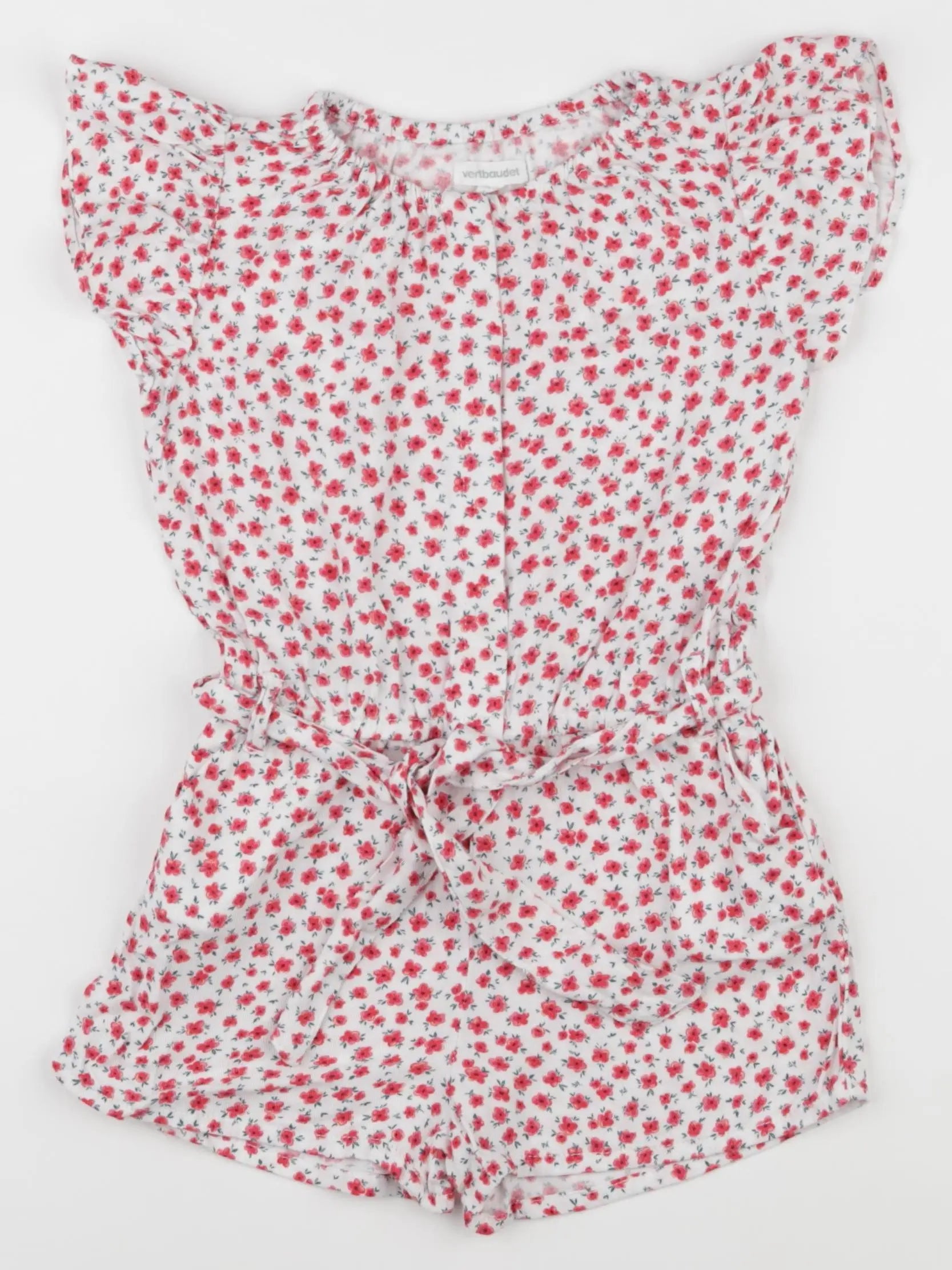 Vertbaudet - combinaison blanc, rouge - 4 ans