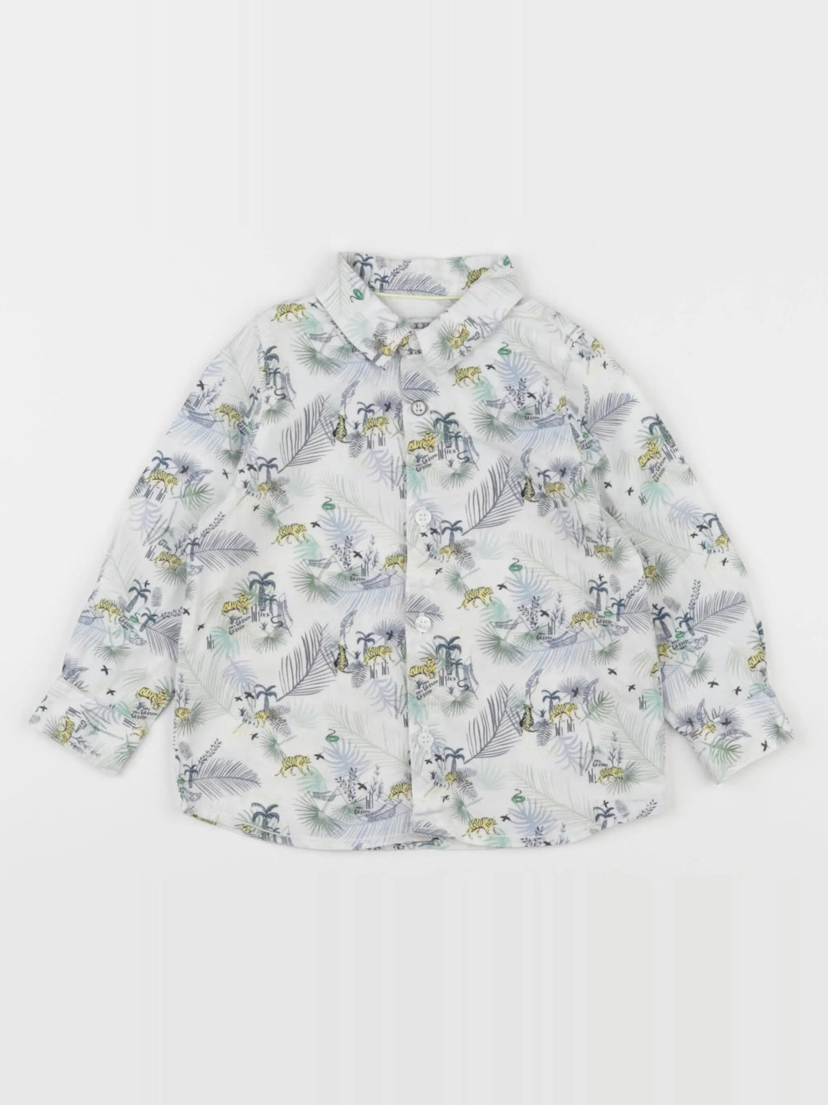 IKKS - chemise bleu, vert - 18 mois