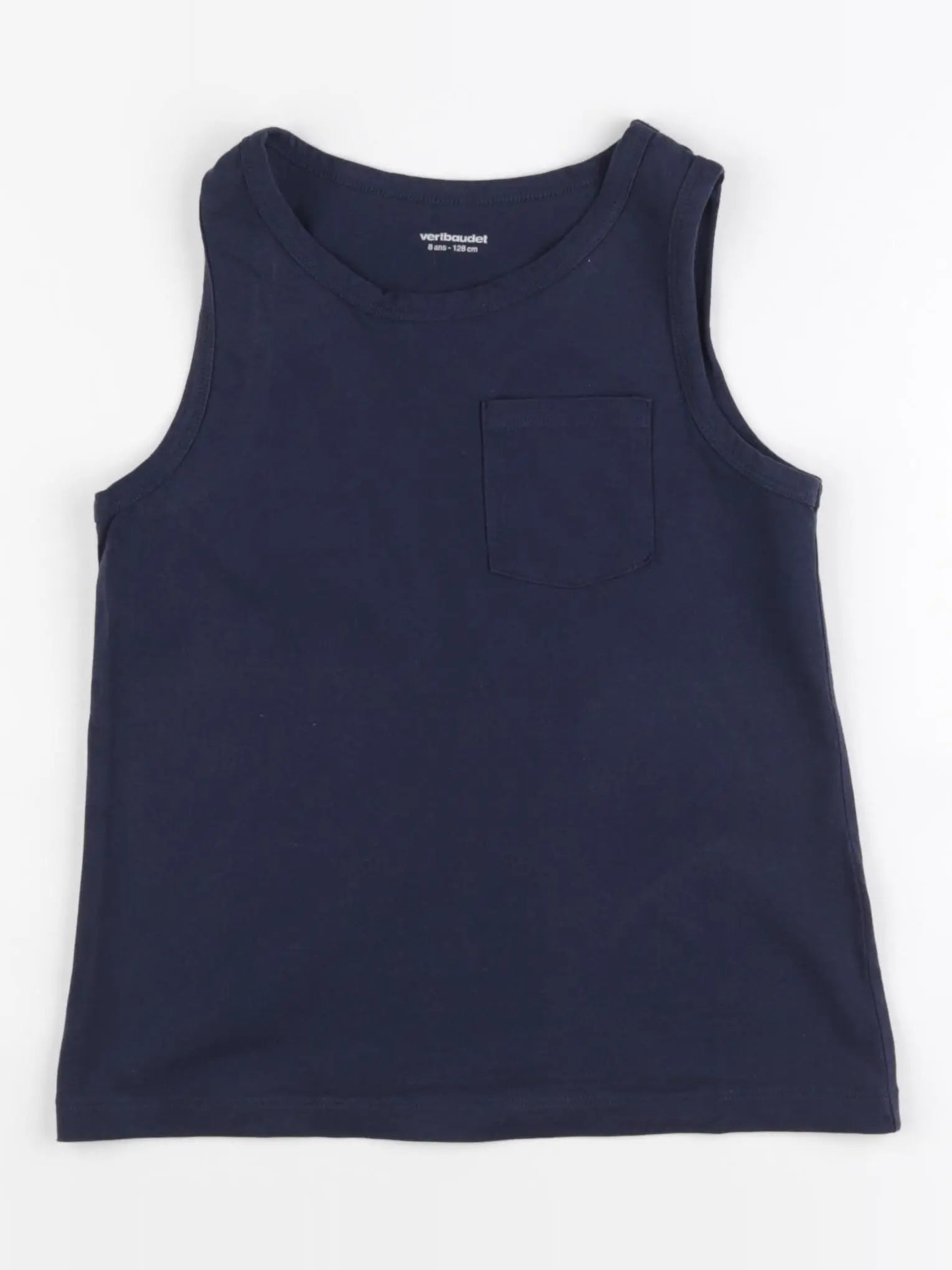 Vertbaudet - débardeur bleu - 8 ans