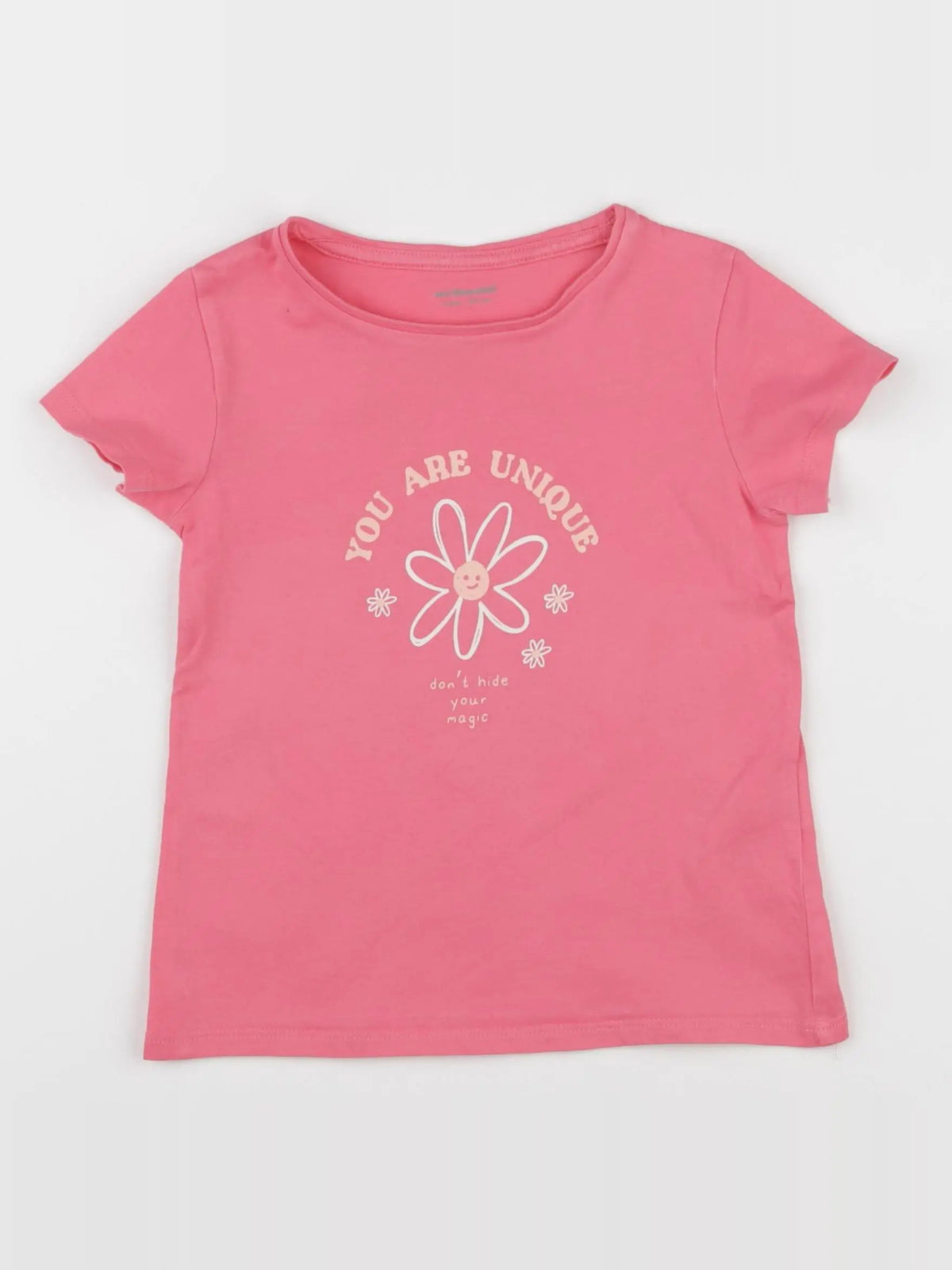 Vertbaudet - tee-shirt rose - 4 ans
