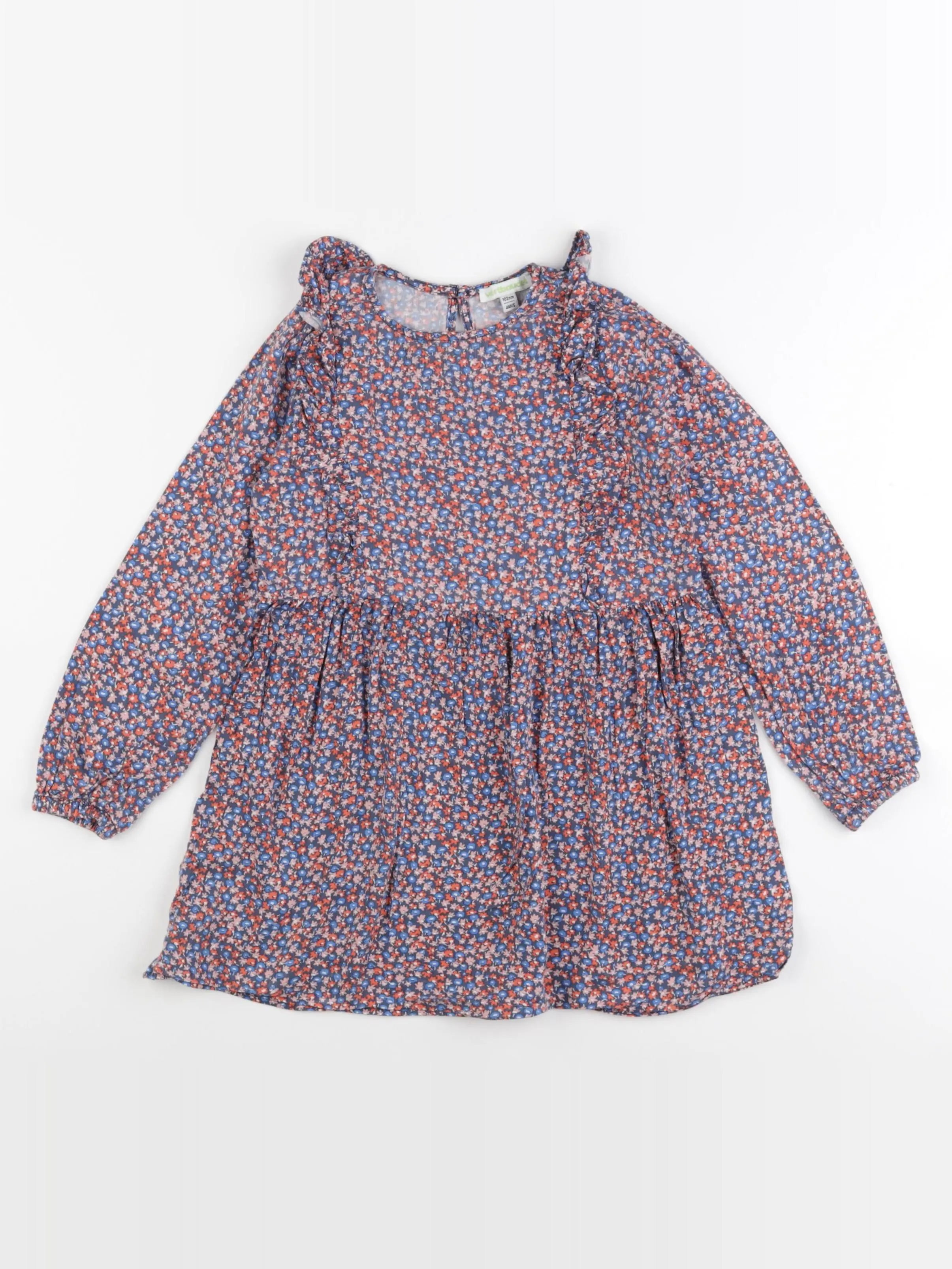 Vertbaudet - robe multicolore - 4 ans