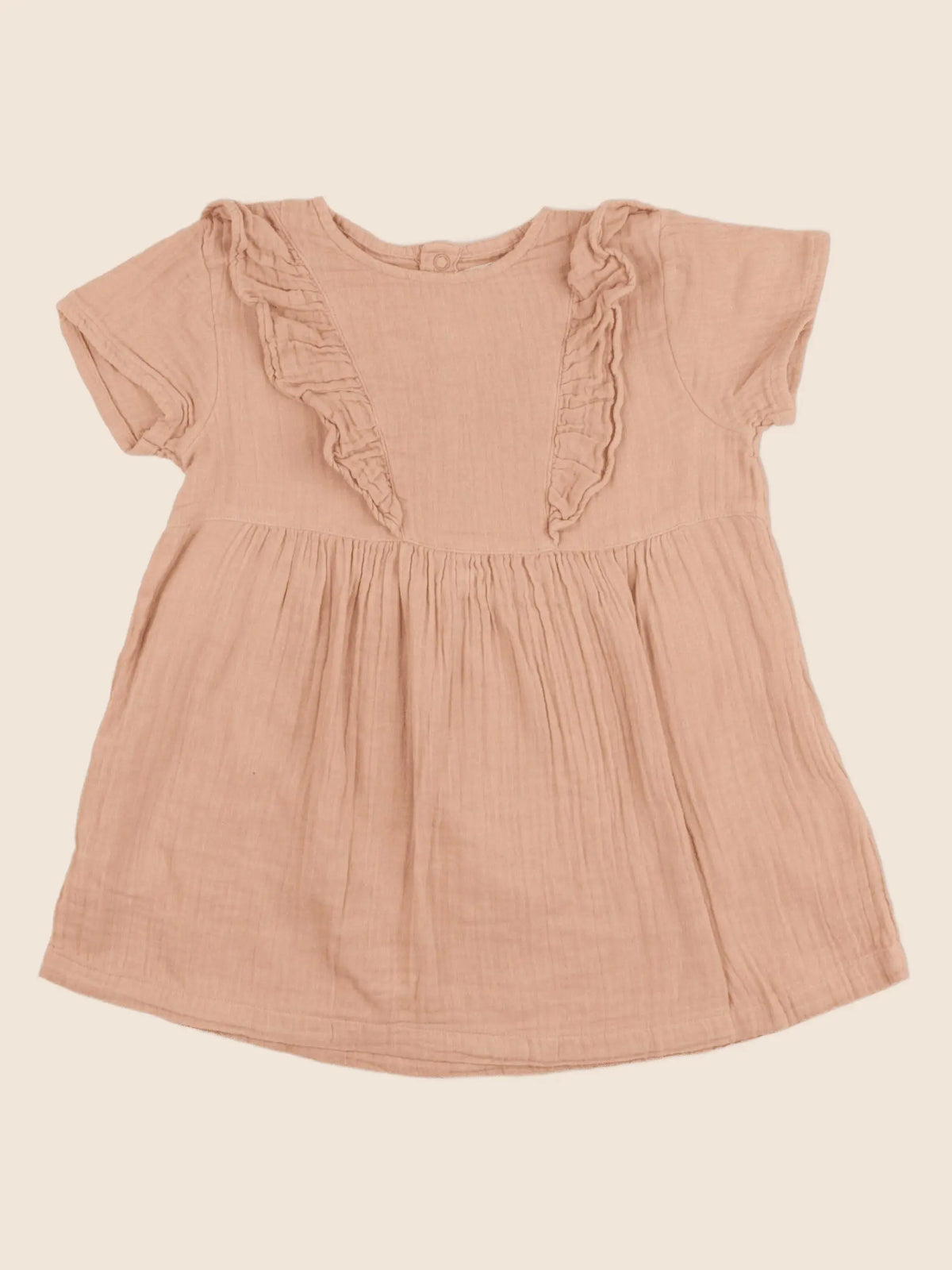 Petit Bateau - robe marron - 24 mois