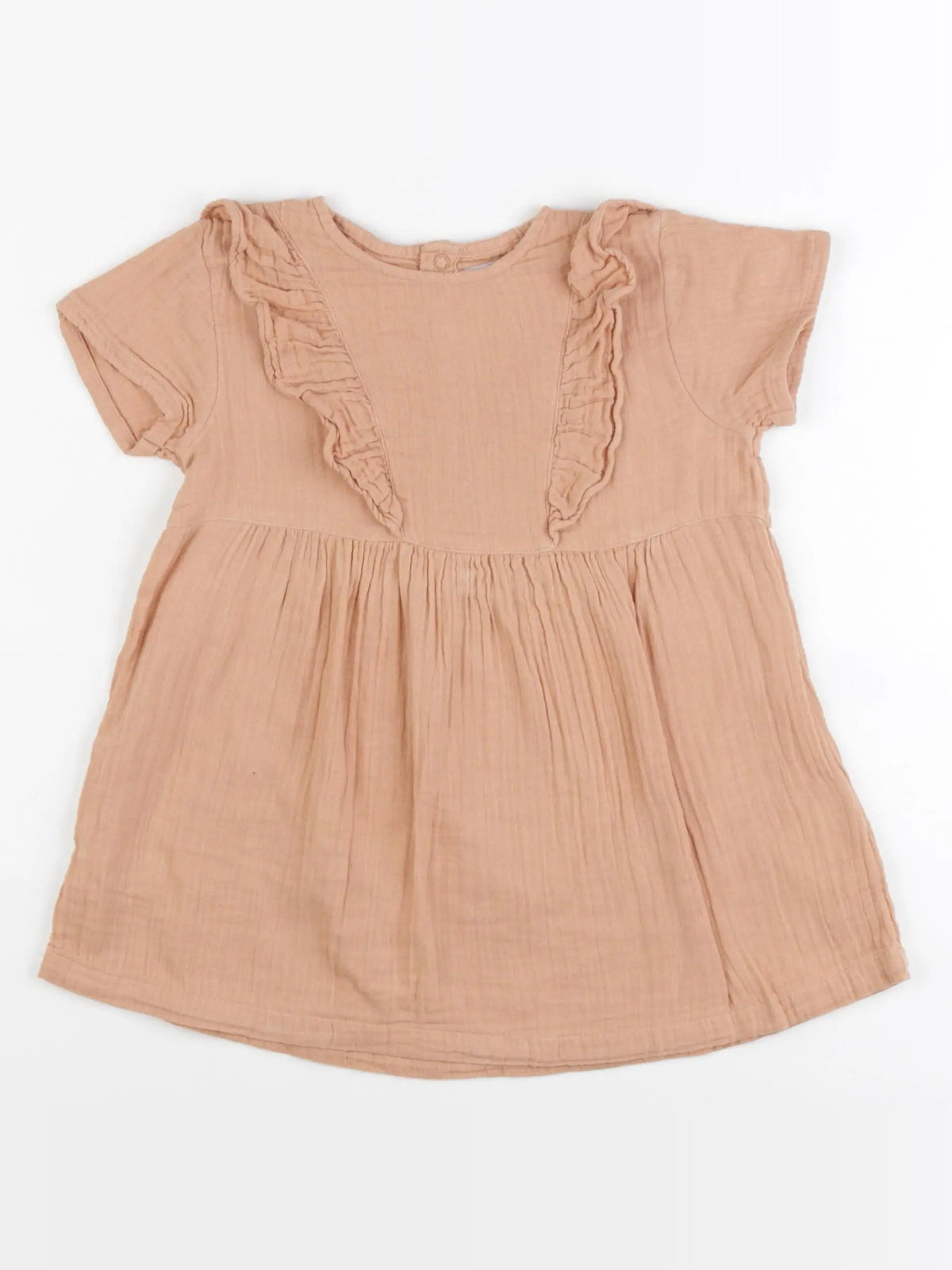 Petit Bateau - robe marron - 24 mois